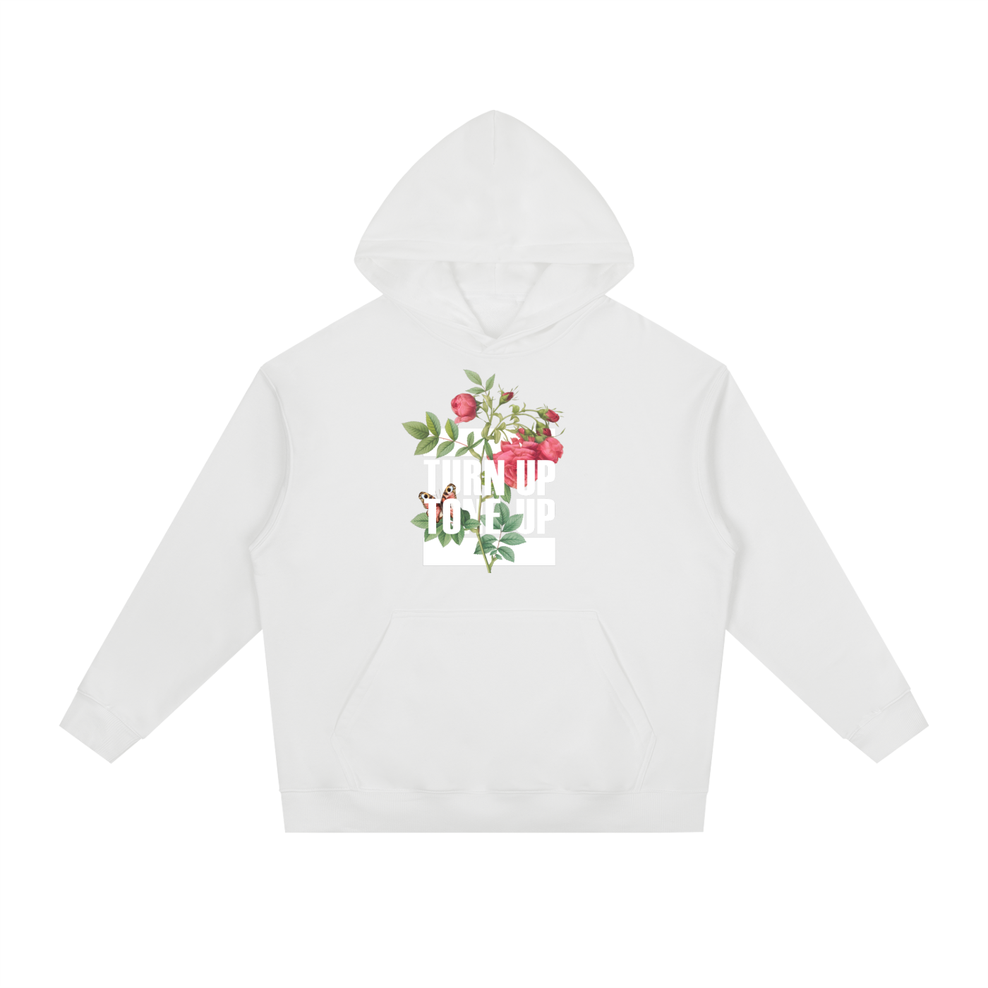 URBAN BLOOM | DROP SHOULDER HOODIE | BUTTERFLY