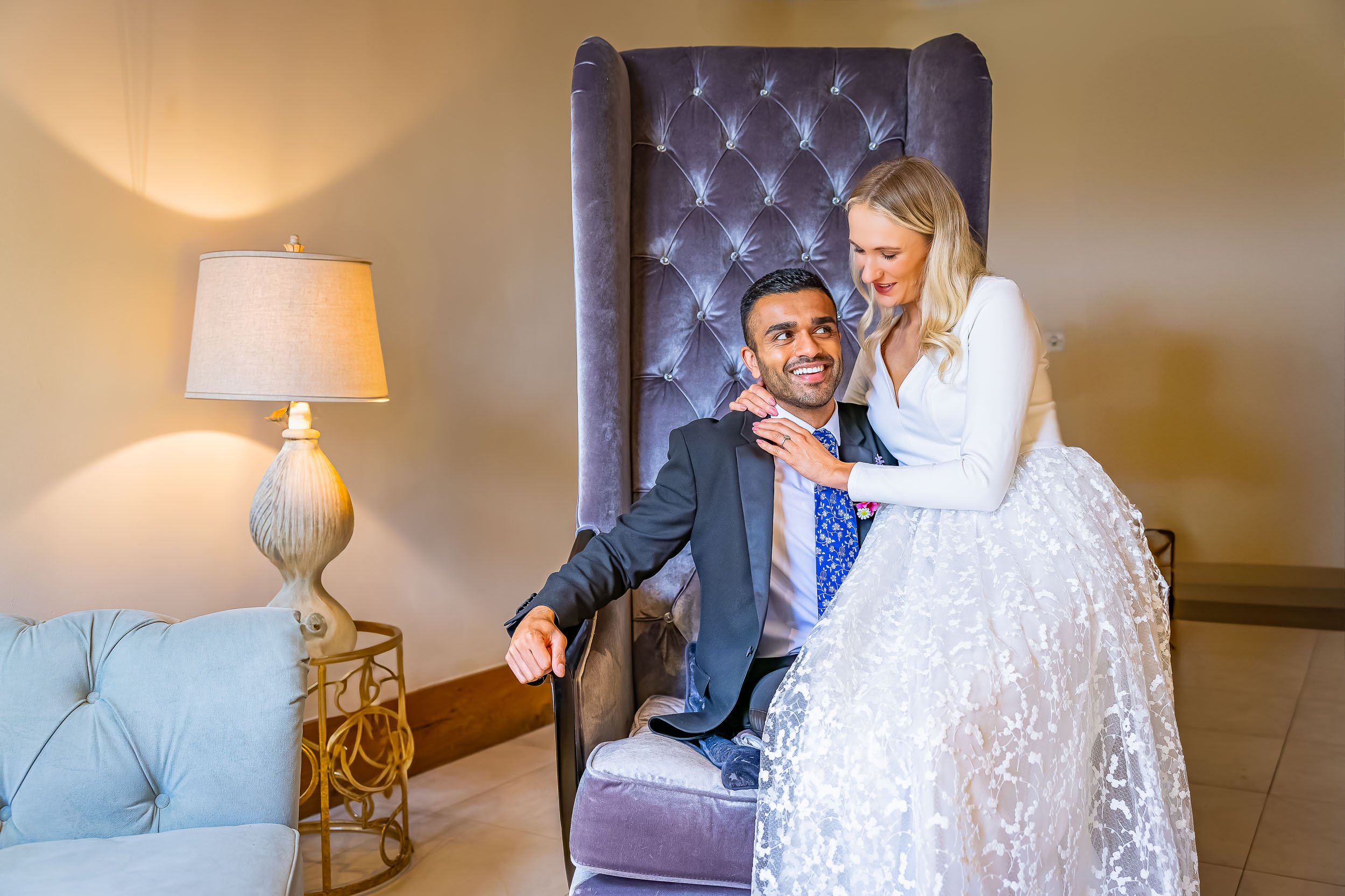 Multicultural wedding at Notley Abbey
