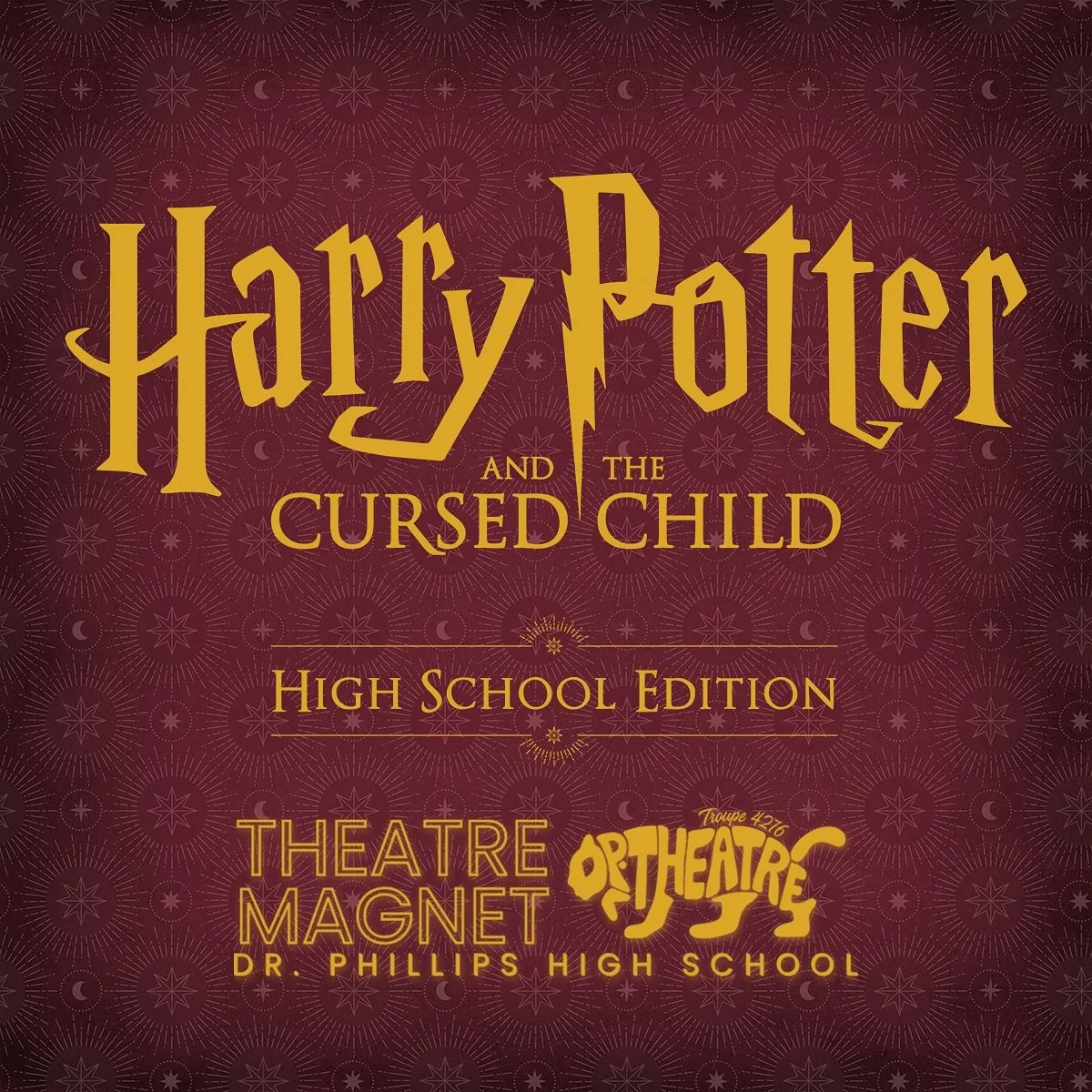 Which house are you? Share your house pride and catch the Florida premiere of Harry Potter and the Cursed Child High School Edition at Dr. Phillips High School in October! #cursedchilddp @broadway_licensing