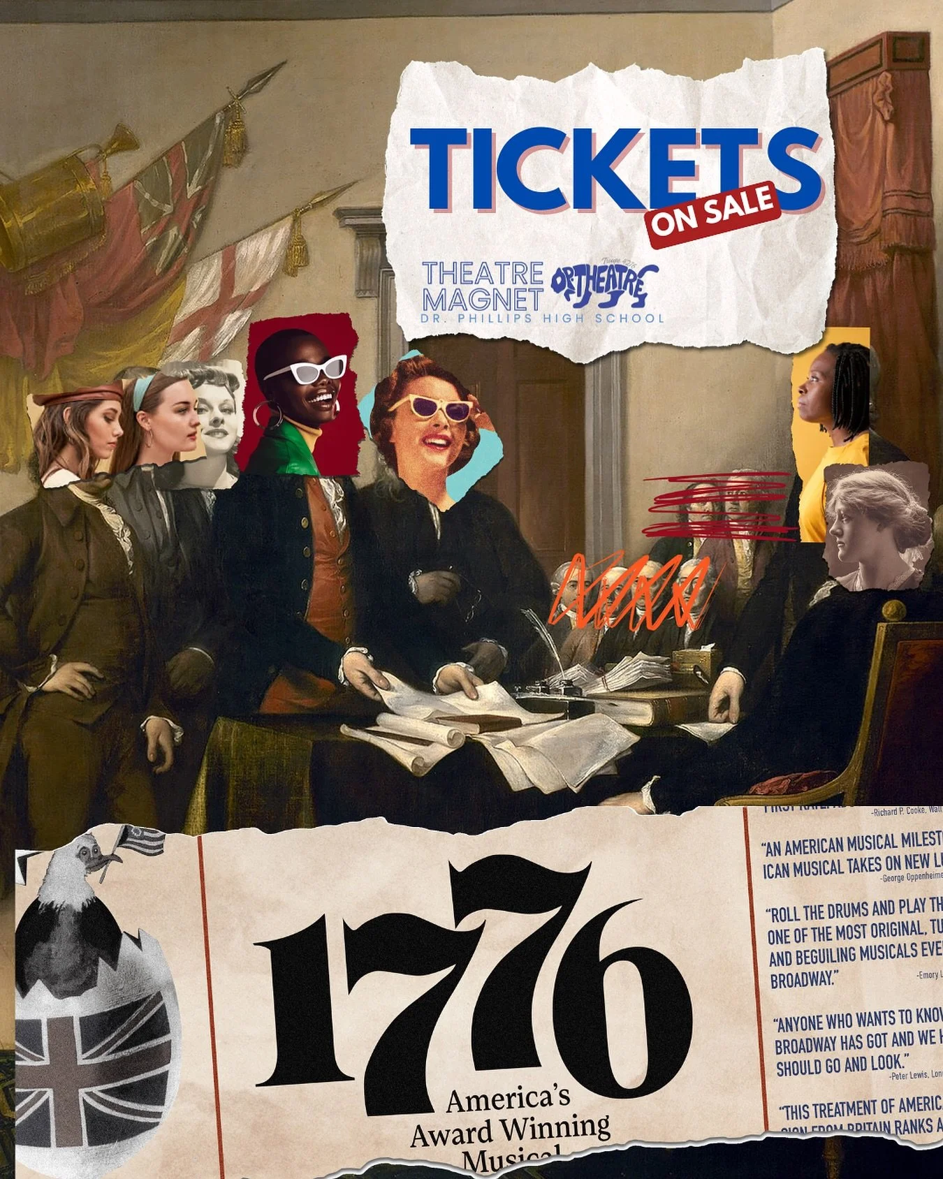 Vote for independency! Tickets are now on sale for our all female production of the Tony Award winning 1776. Three performances only - October 3 - 5. Head to www.dphstheatre.com and grab your seats today!
