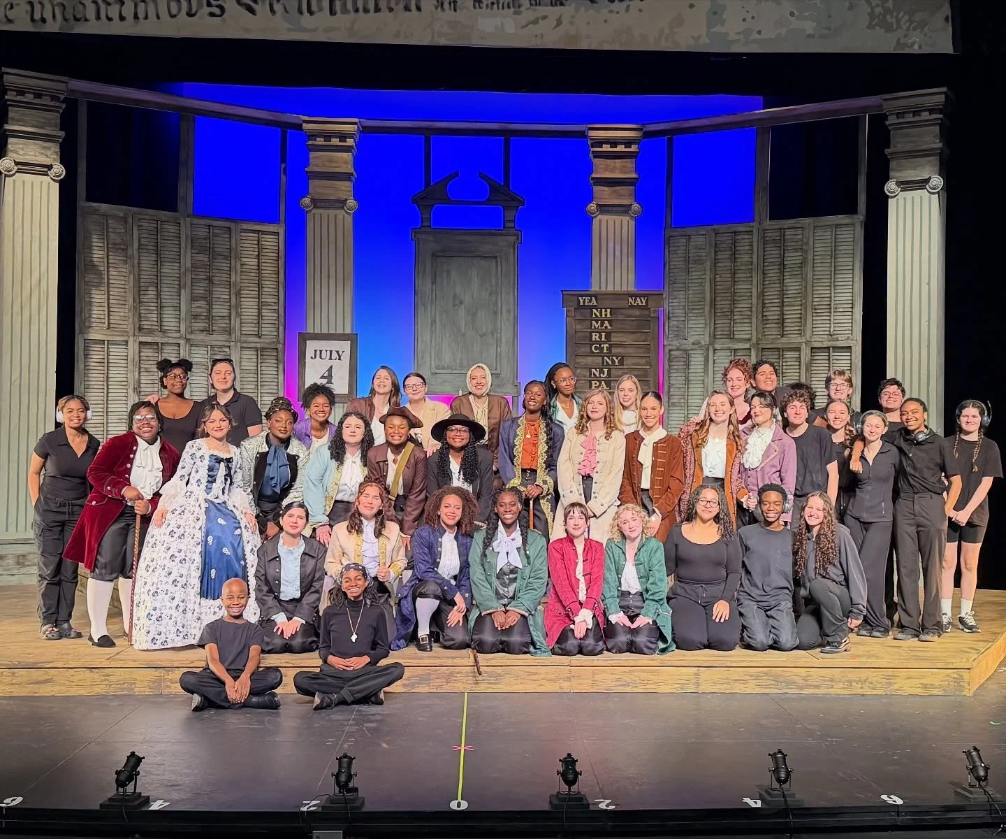 Congratulations to the cast, crew, and orchestra of our fall production of 1776! It was an honor to present this story in 2025 for a new generation! &ldquo;The eagle inside belongs to us!&rdquo;