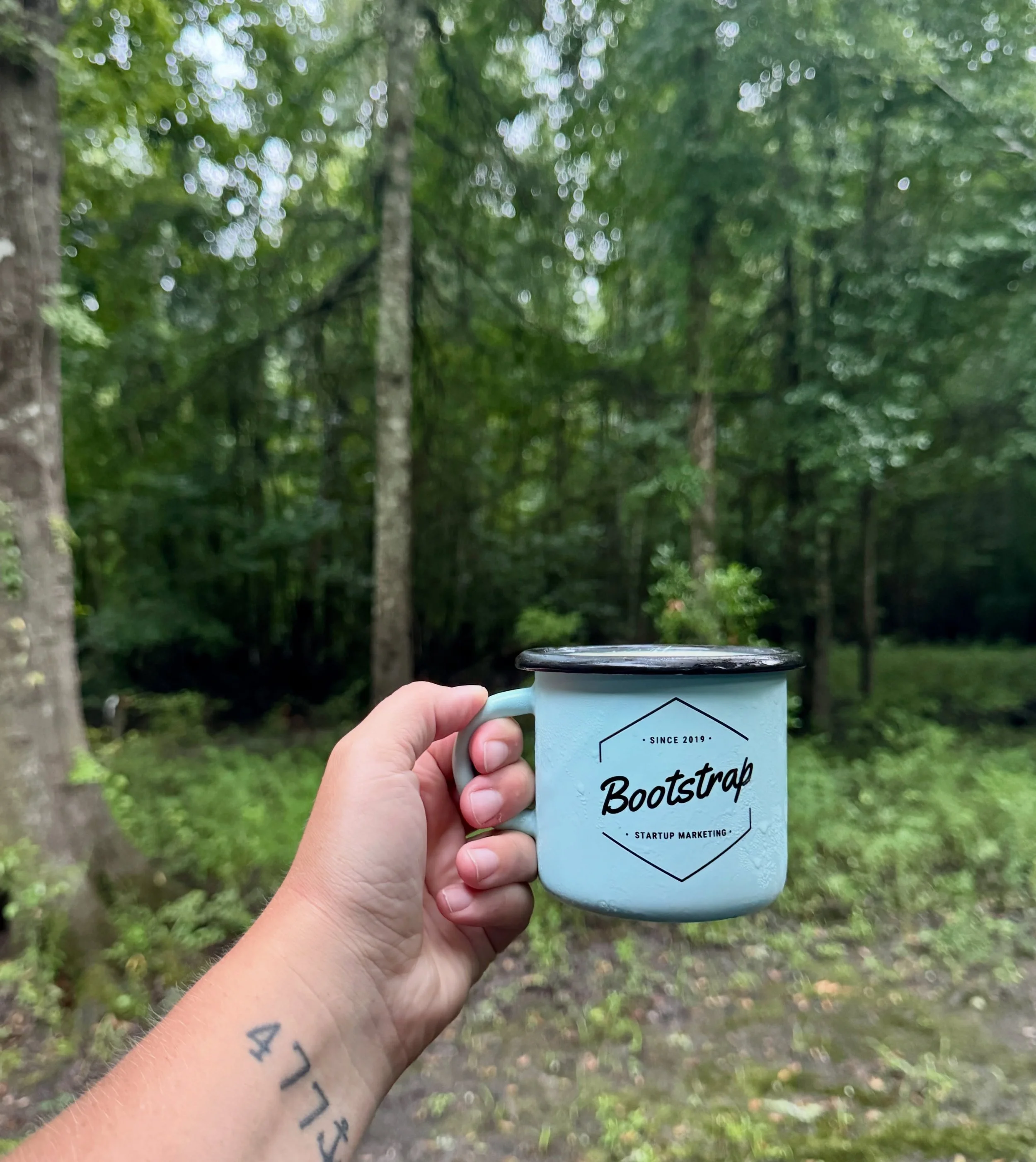 Mug in hand. Trees overhead. Ideas brewing. Summer office hours, unlocked. Step outside this summer, Bootstrappers!!