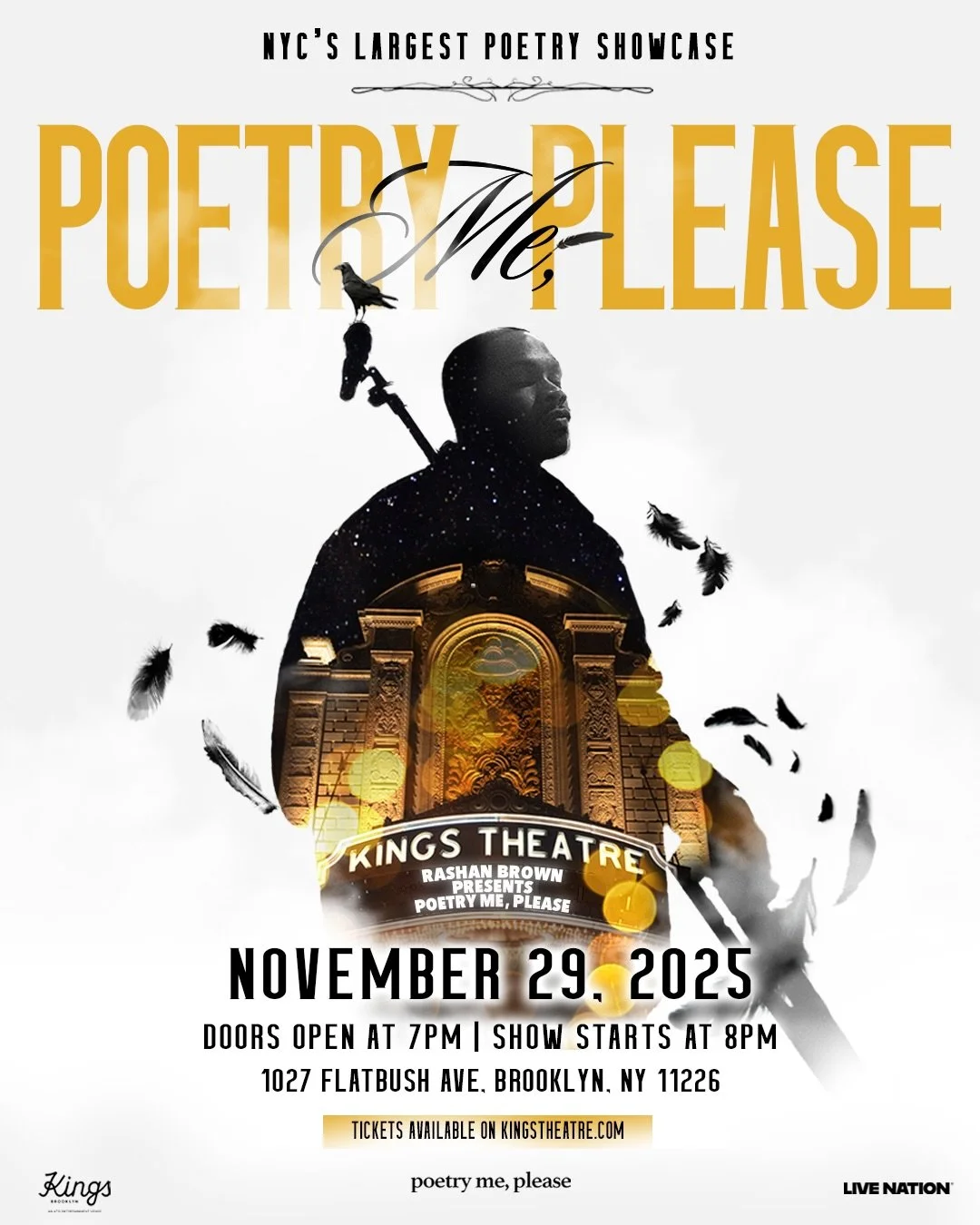TONIGHT&rsquo;s lineup is stacked. Be in the room when these voices take over @kingsbklyn 🎙️

Last chance to secure your seat on poetrymeplease.com 🎟️

#poetrymeplease #thingstodoinnyc #pmpatkingstheatre