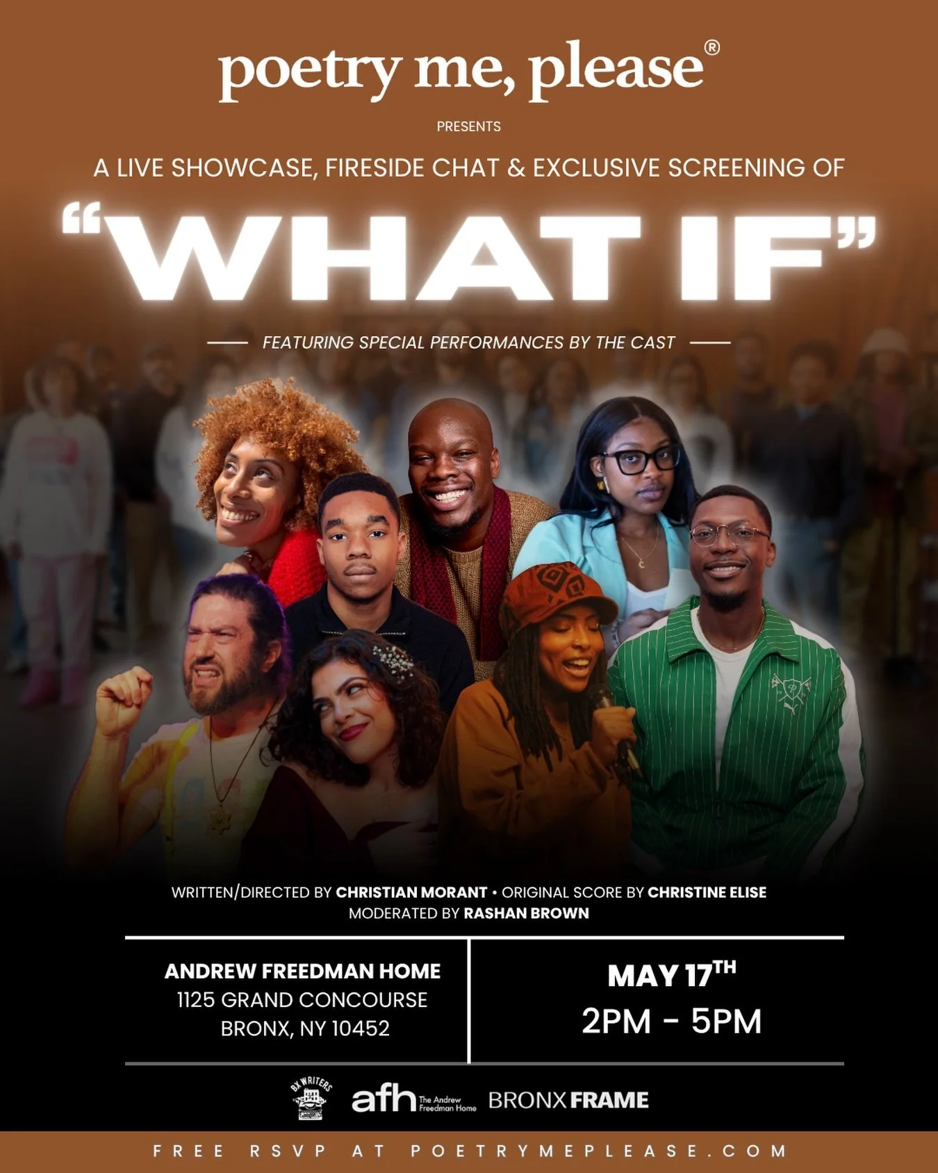 PMP presents WHAT IF &mdash; May 17 in the Bronx 

poets aren&rsquo;t just on the mic anymore.

we&rsquo;re taking over the Andrew Freedman Home &mdash; one of the most stunning, under-celebrated venues in NYC. a historic Bronx landmark on the Grand 