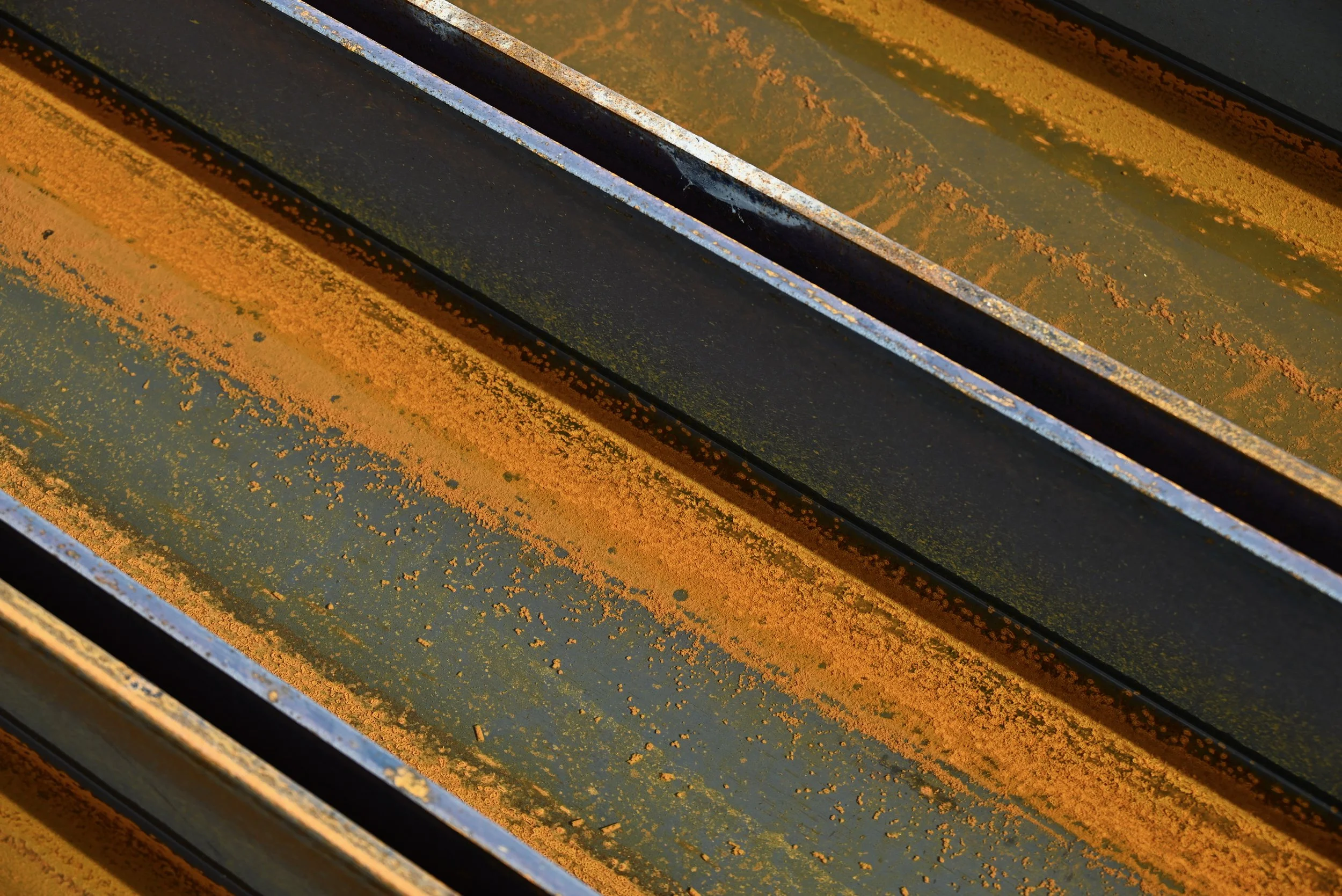 Surrender of Strength (Water filled, rusting I-beams)