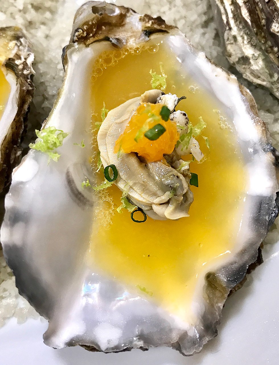 Huitre gelée passion caviar