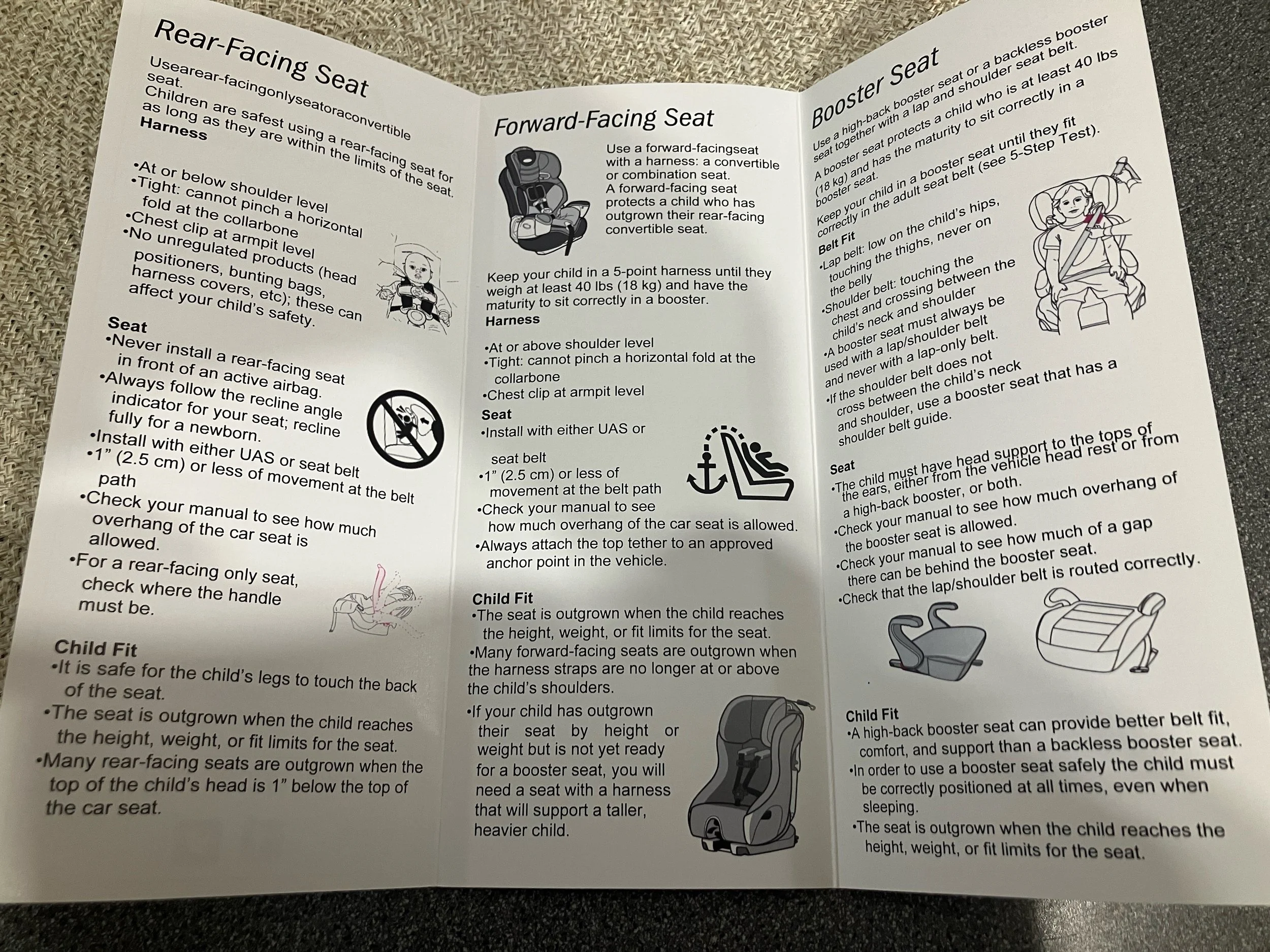 One of my favourite resources from the CPSAC toolkit is this brochure that I give to every parent I work with. This brochure guides parents and caregivers through the different stages of car seats. 

#CPSWeekBingo2026