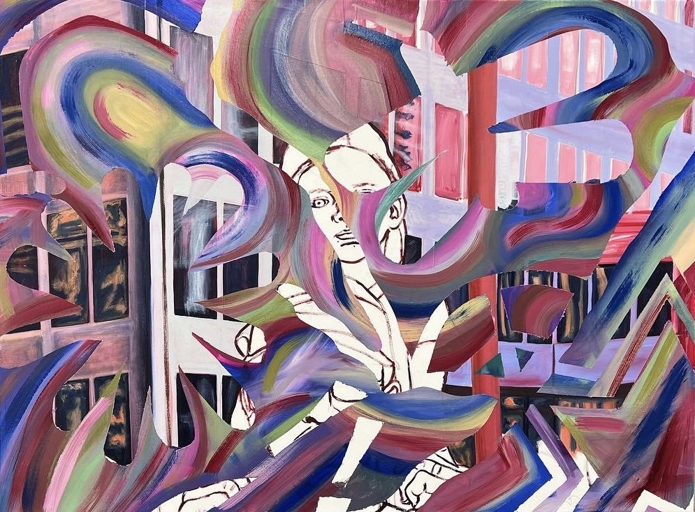 Walk for Mama, Oil on Canvas, 2022