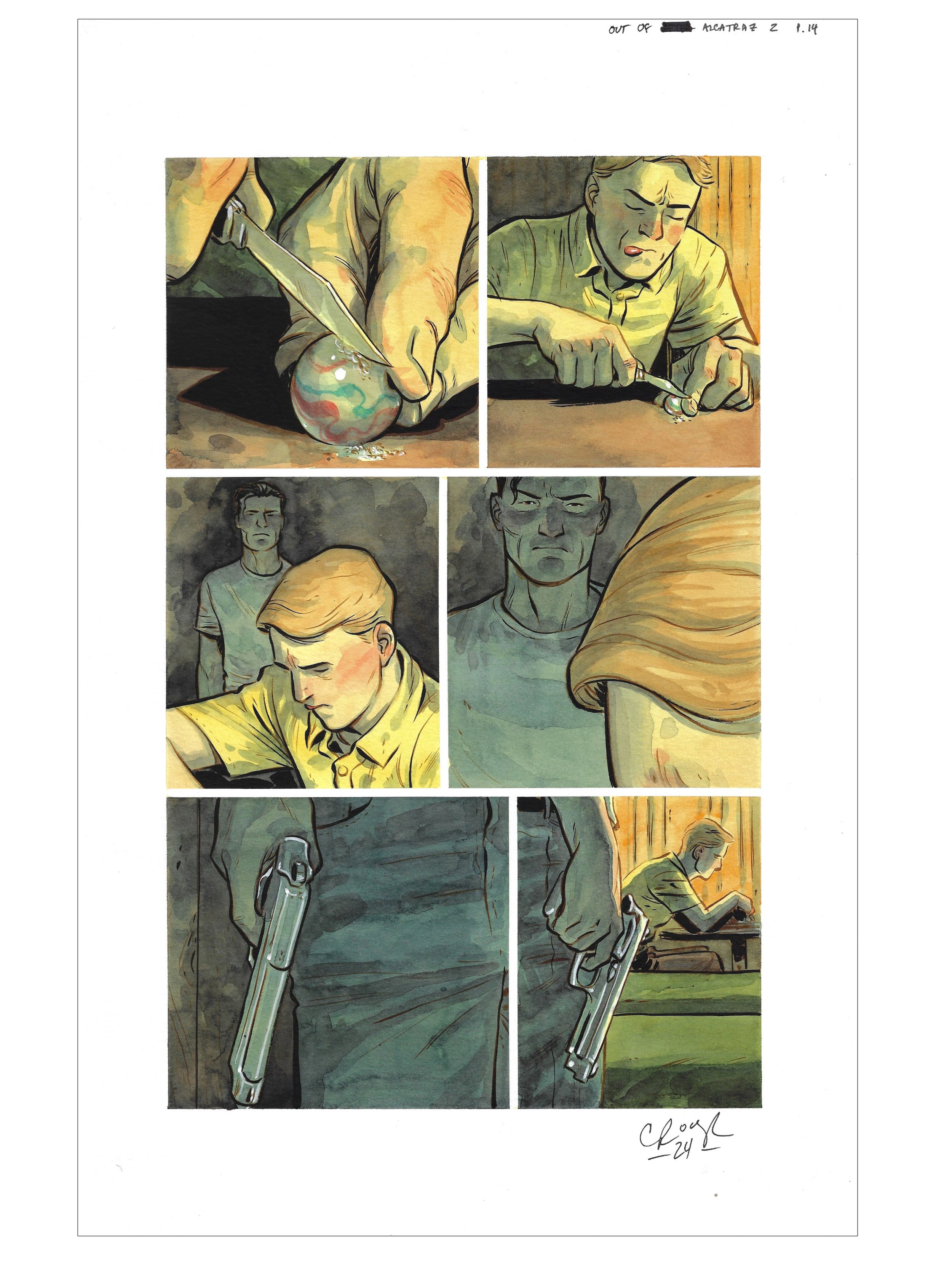 OUT OF ALCATRAZ : ISSUE 2 PAGE 14 Comic Art