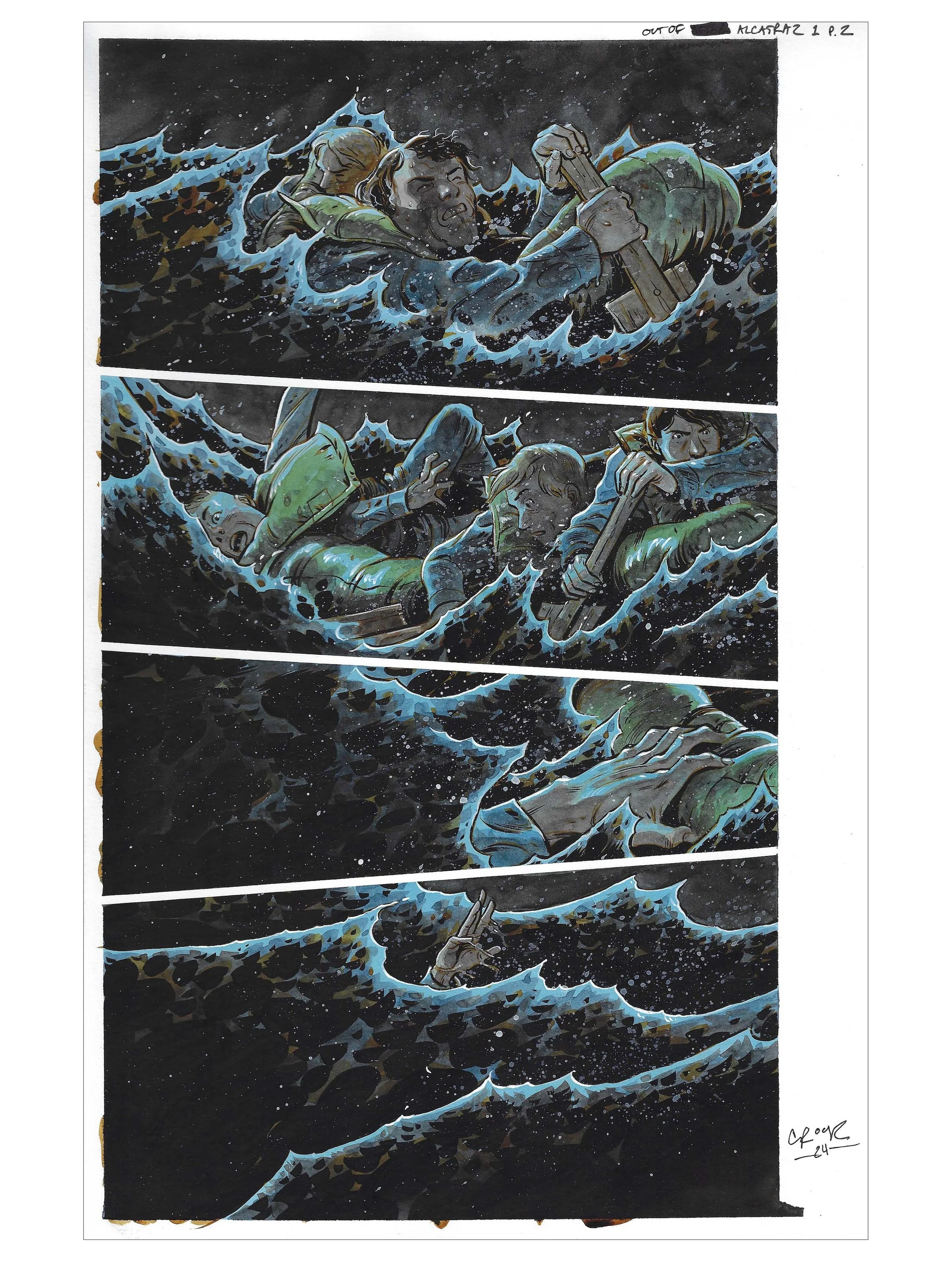 OUT OF ALCATRAZ : ISSUE 1 PAGE 02 Comic Art