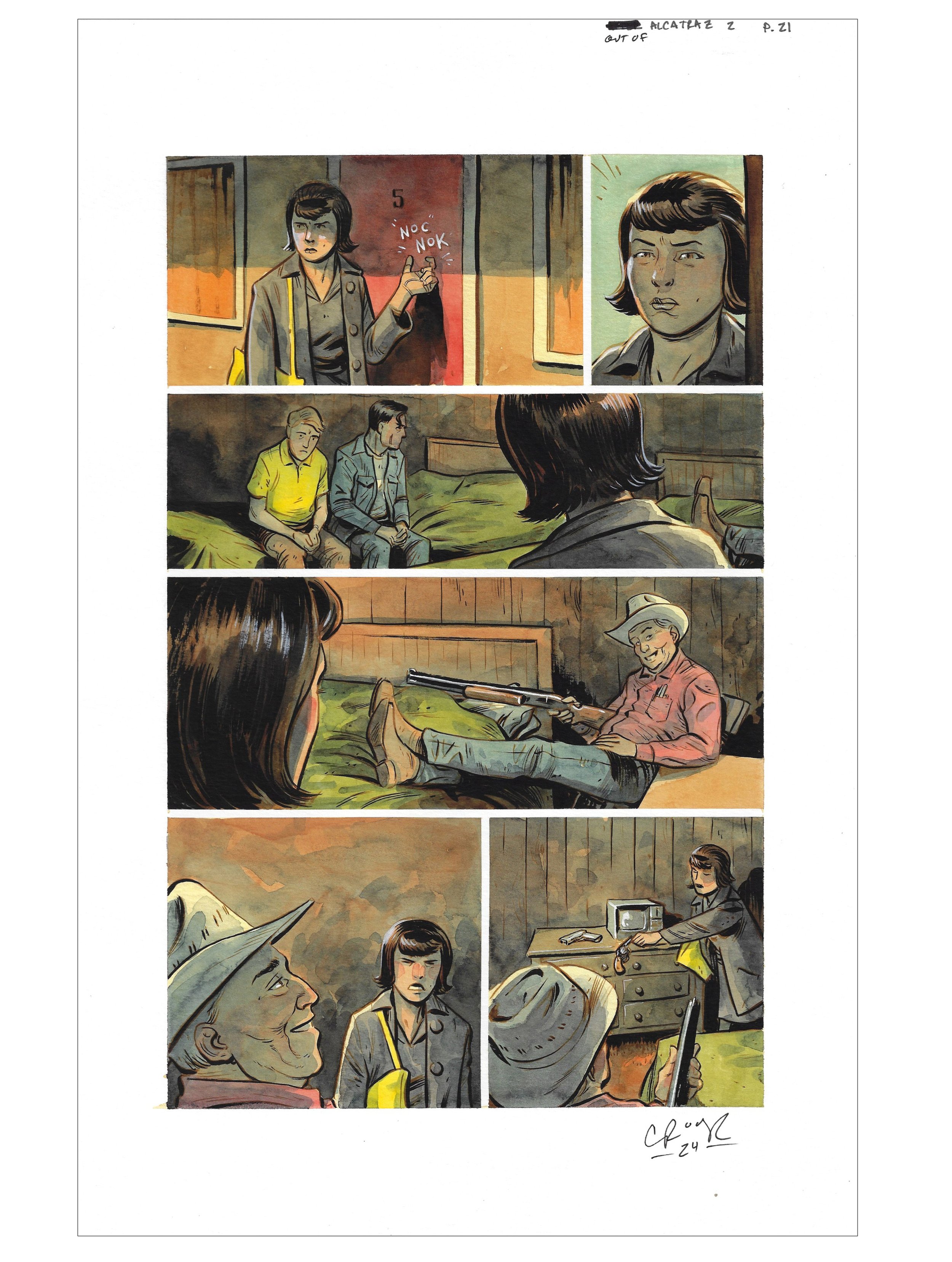 OUT OF ALCATRAZ : ISSUE 2 PAGE 21 Comic Art
