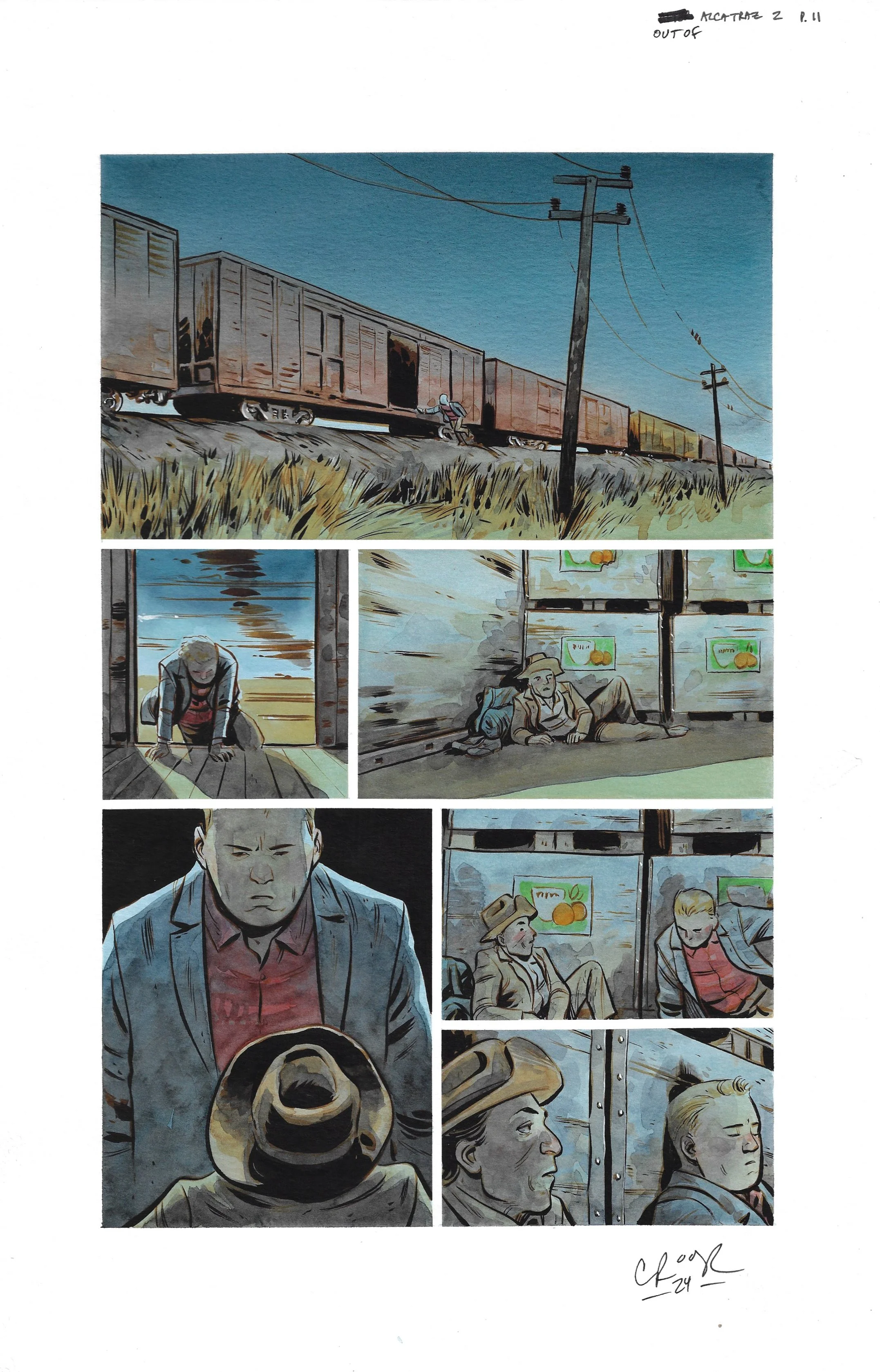 OUT OF ALCATRAZ : ISSUE 2 PAGE 11 Comic Art