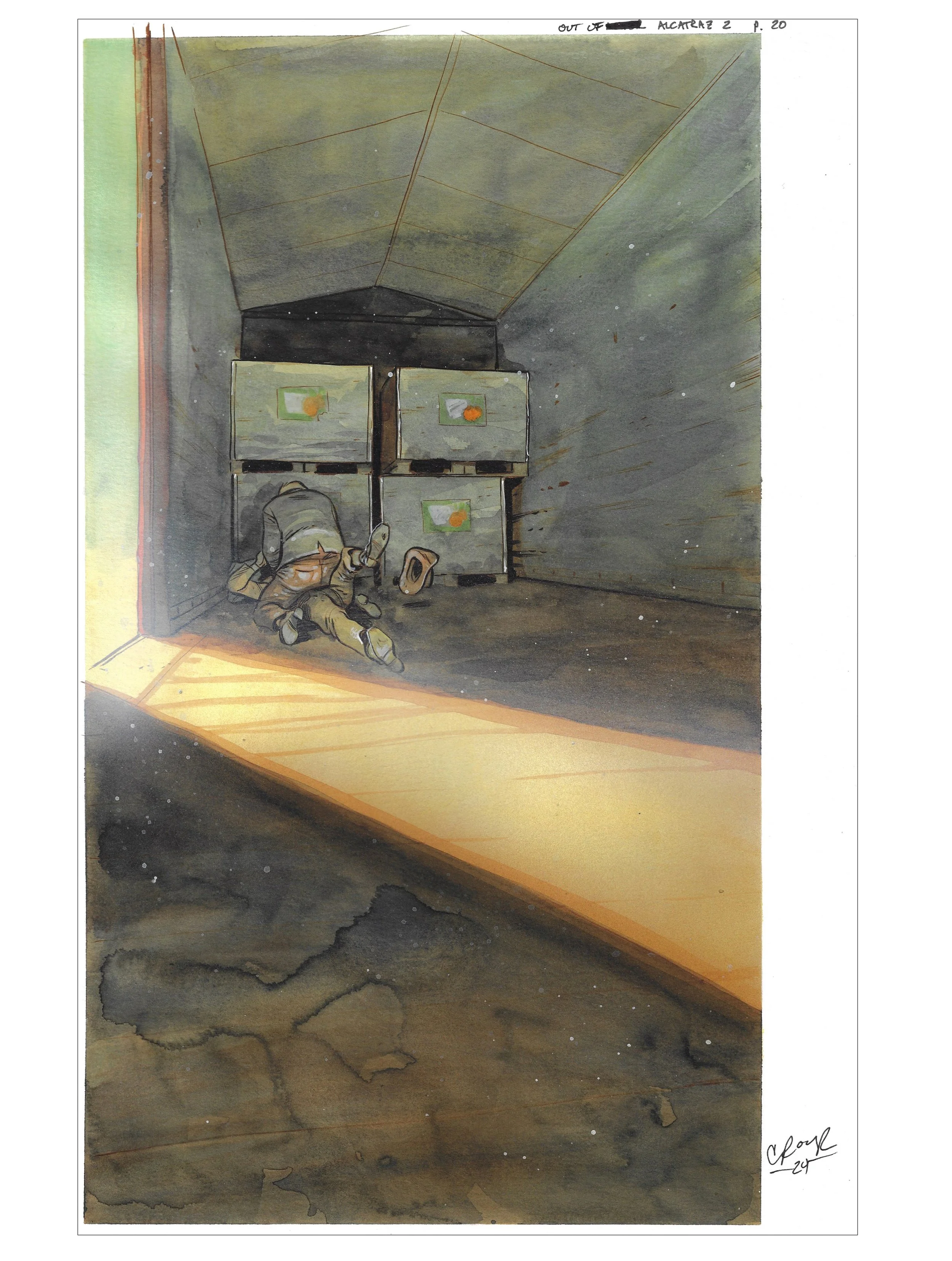 OUT OF ALCATRAZ : ISSUE 2 PAGE 20 Comic Art