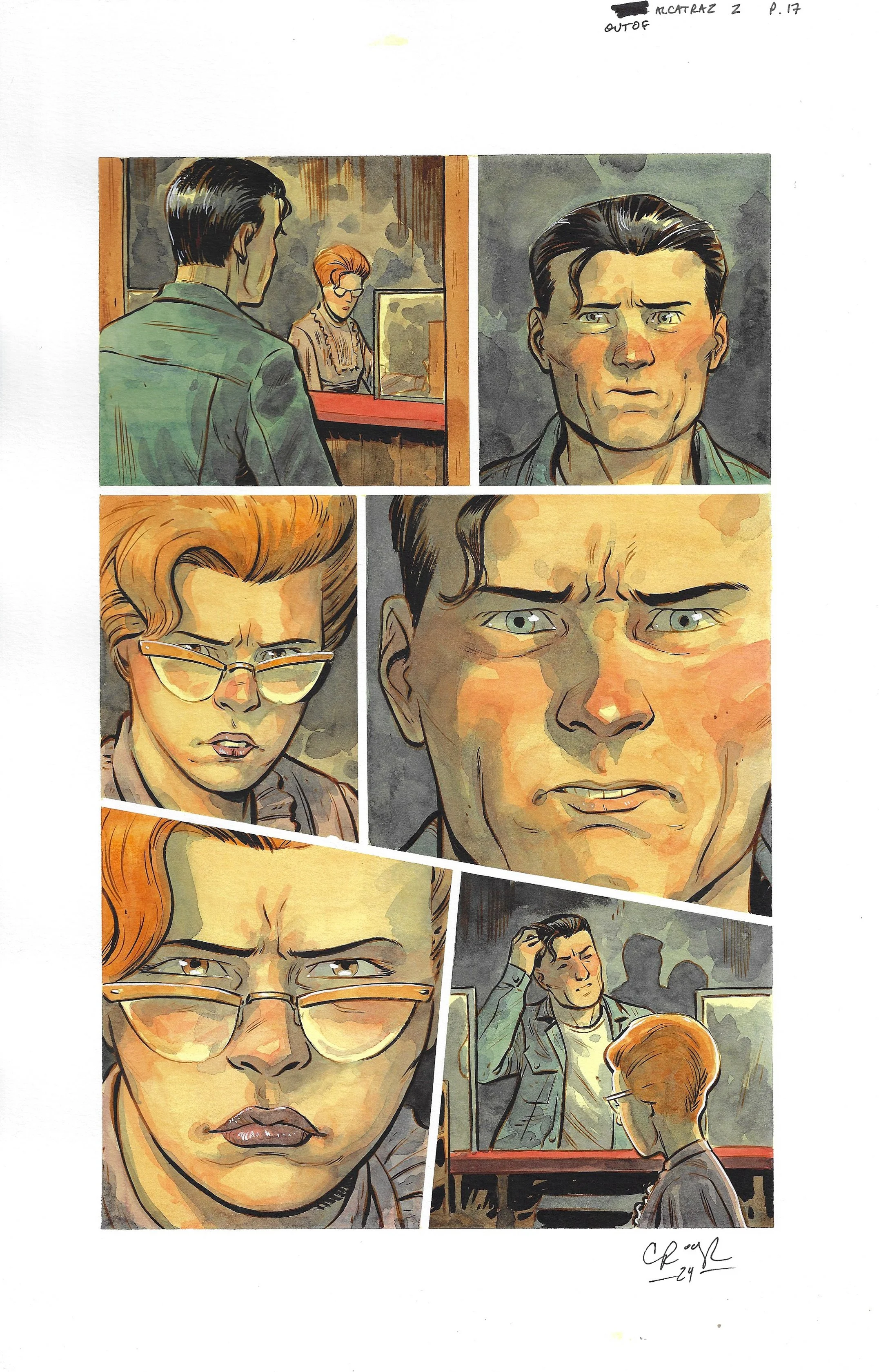 OUT OF ALCATRAZ : ISSUE 2 PAGE 17 Comic Art