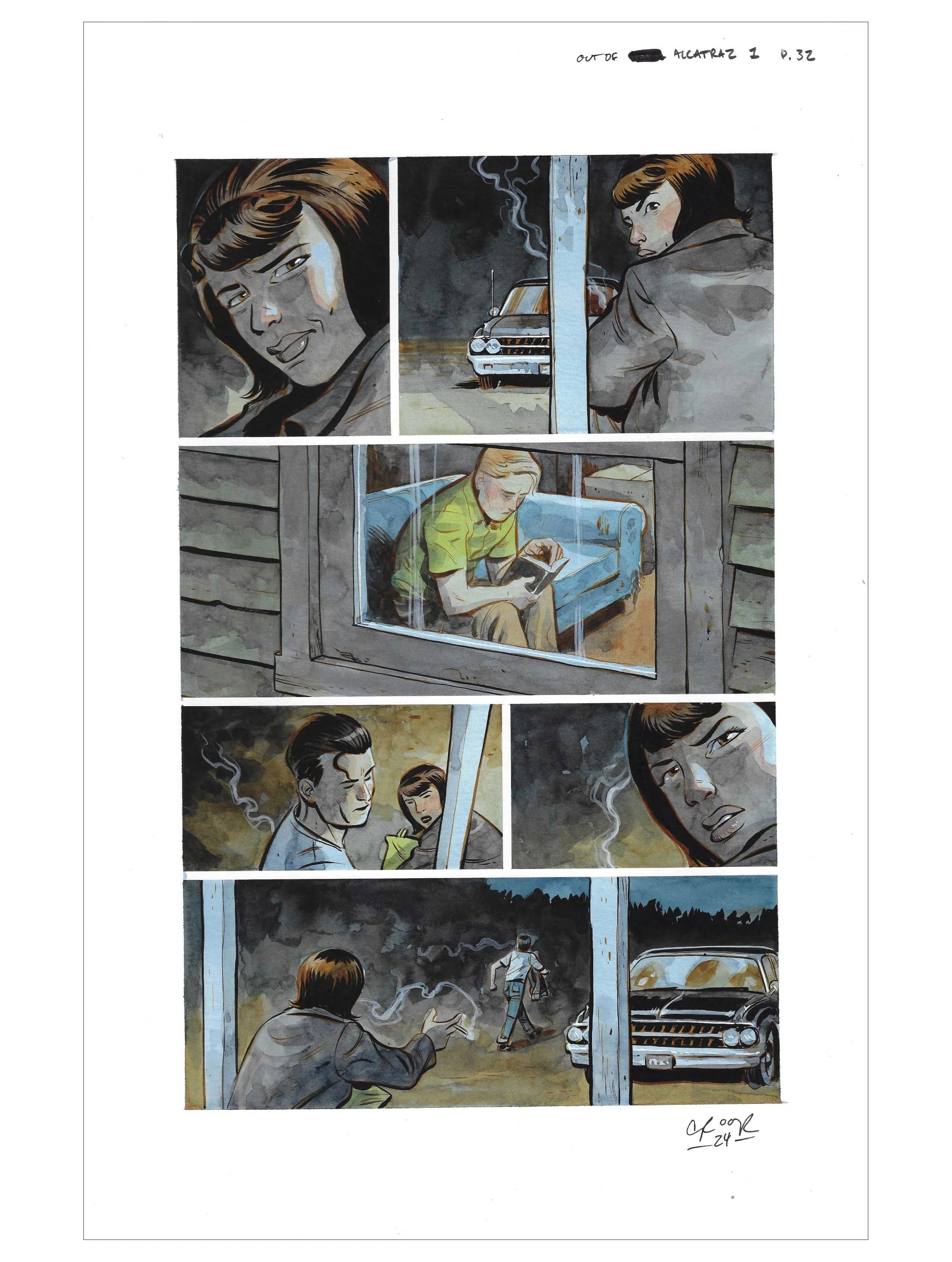 OUT OF ALCATRAZ : ISSUE 1 PAGE 32 Comic Art