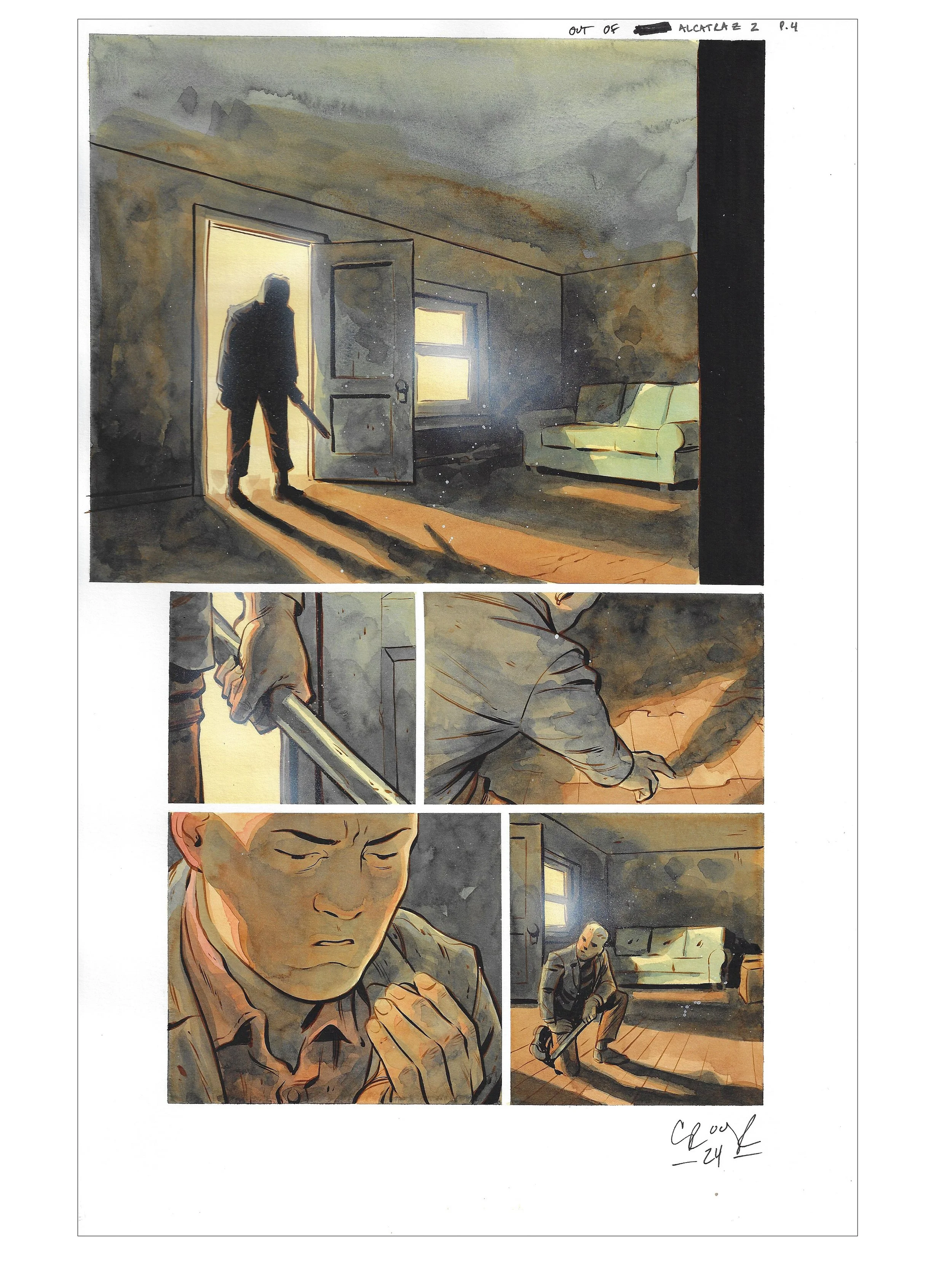 OUT OF ALCATRAZ : ISSUE 2 PAGE 04 Comic Art
