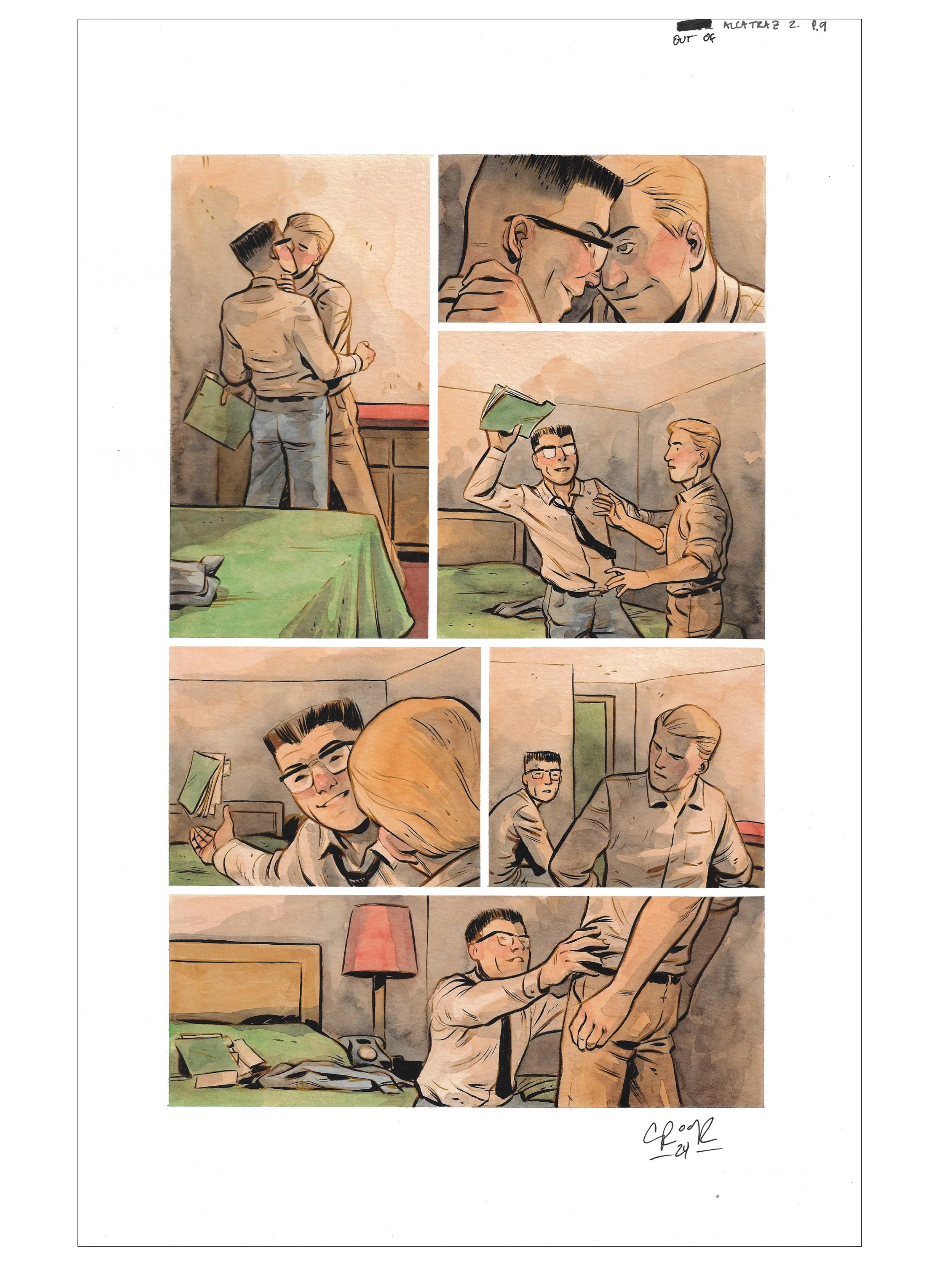 OUT OF ALCATRAZ : ISSUE 2 PAGE 09 Comic Art