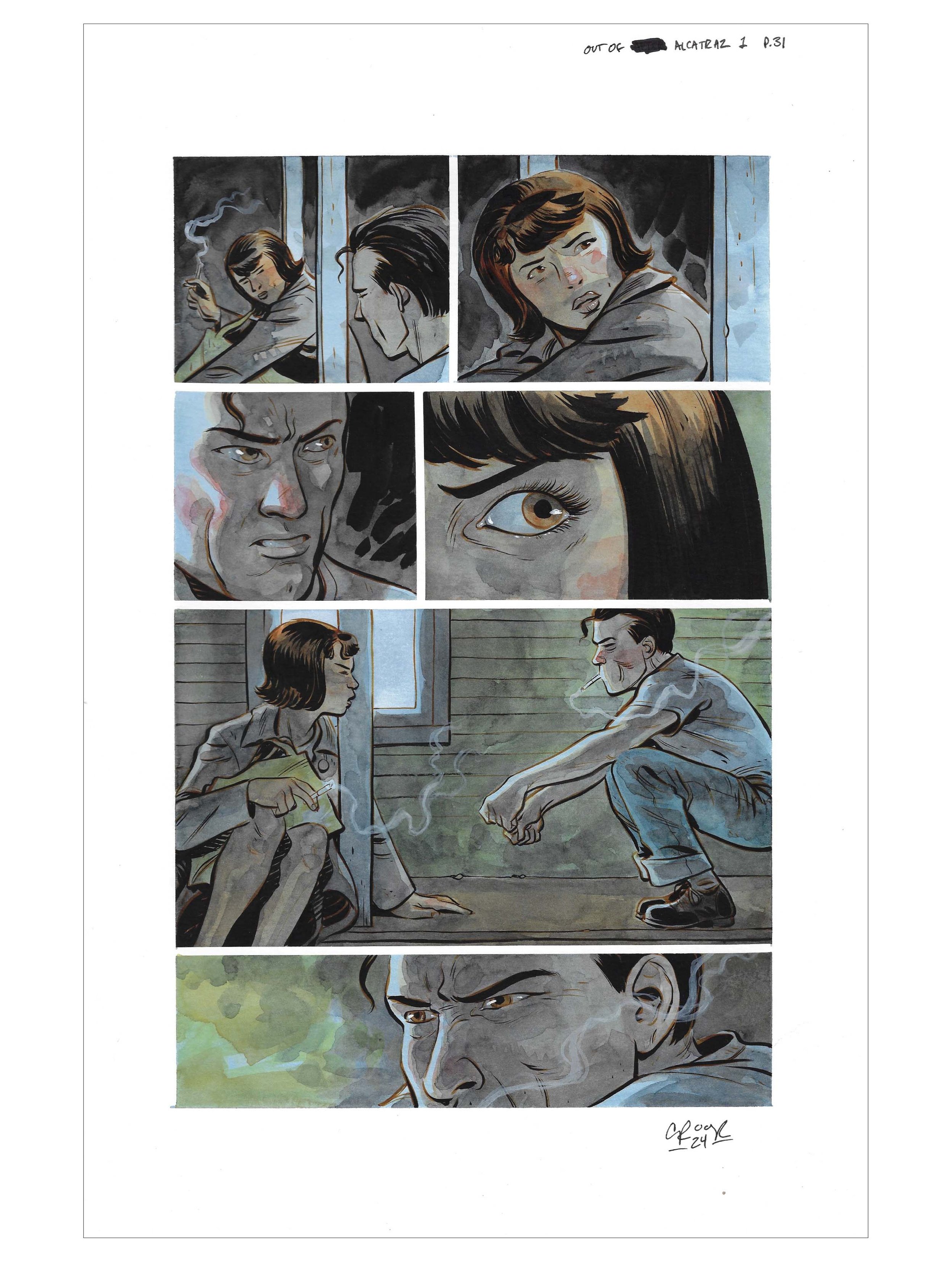 OUT OF ALCATRAZ : ISSUE 1 PAGE 31 Comic Art