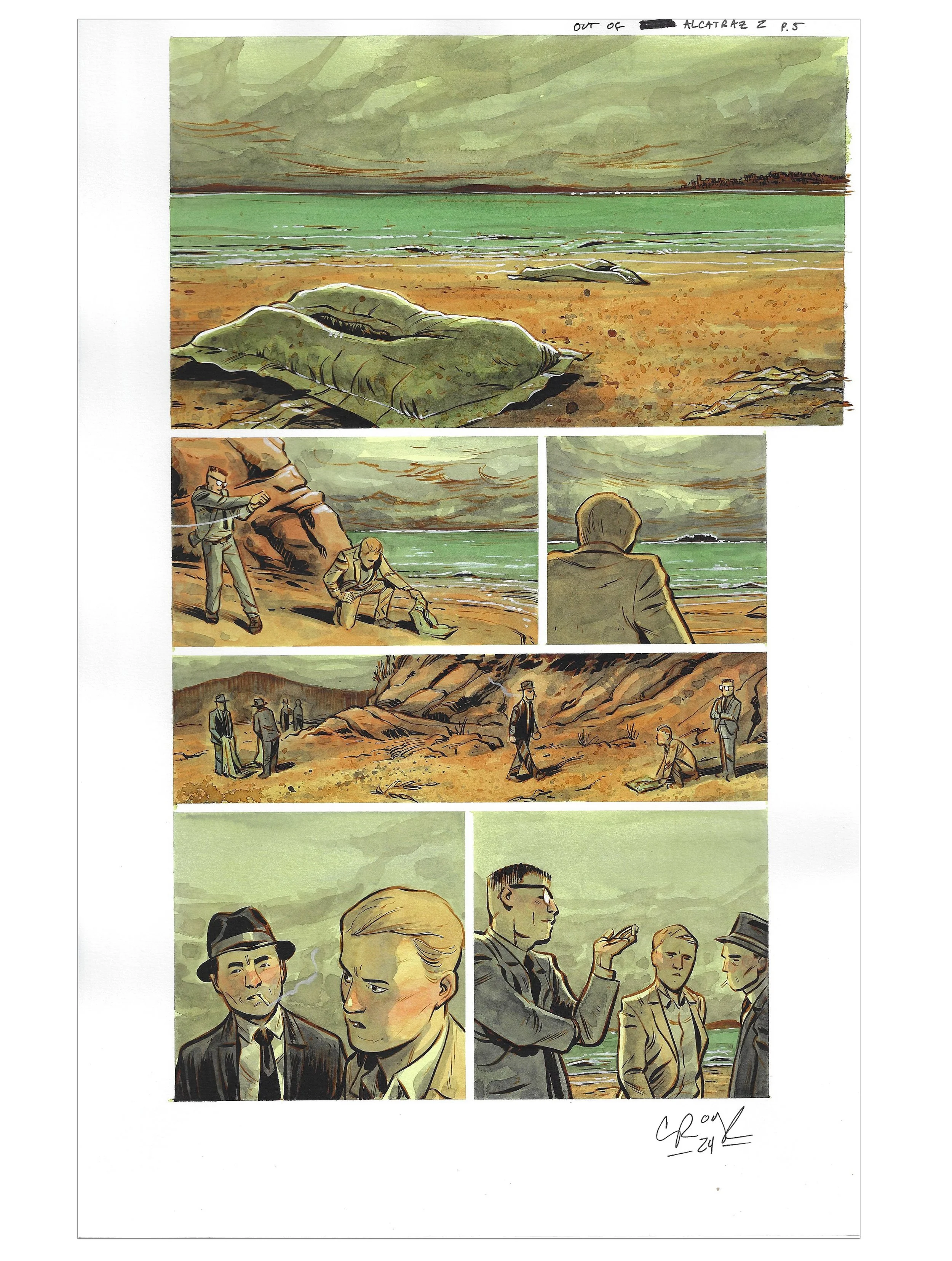 OUT OF ALCATRAZ : ISSUE 2 PAGE 05 Comic Art