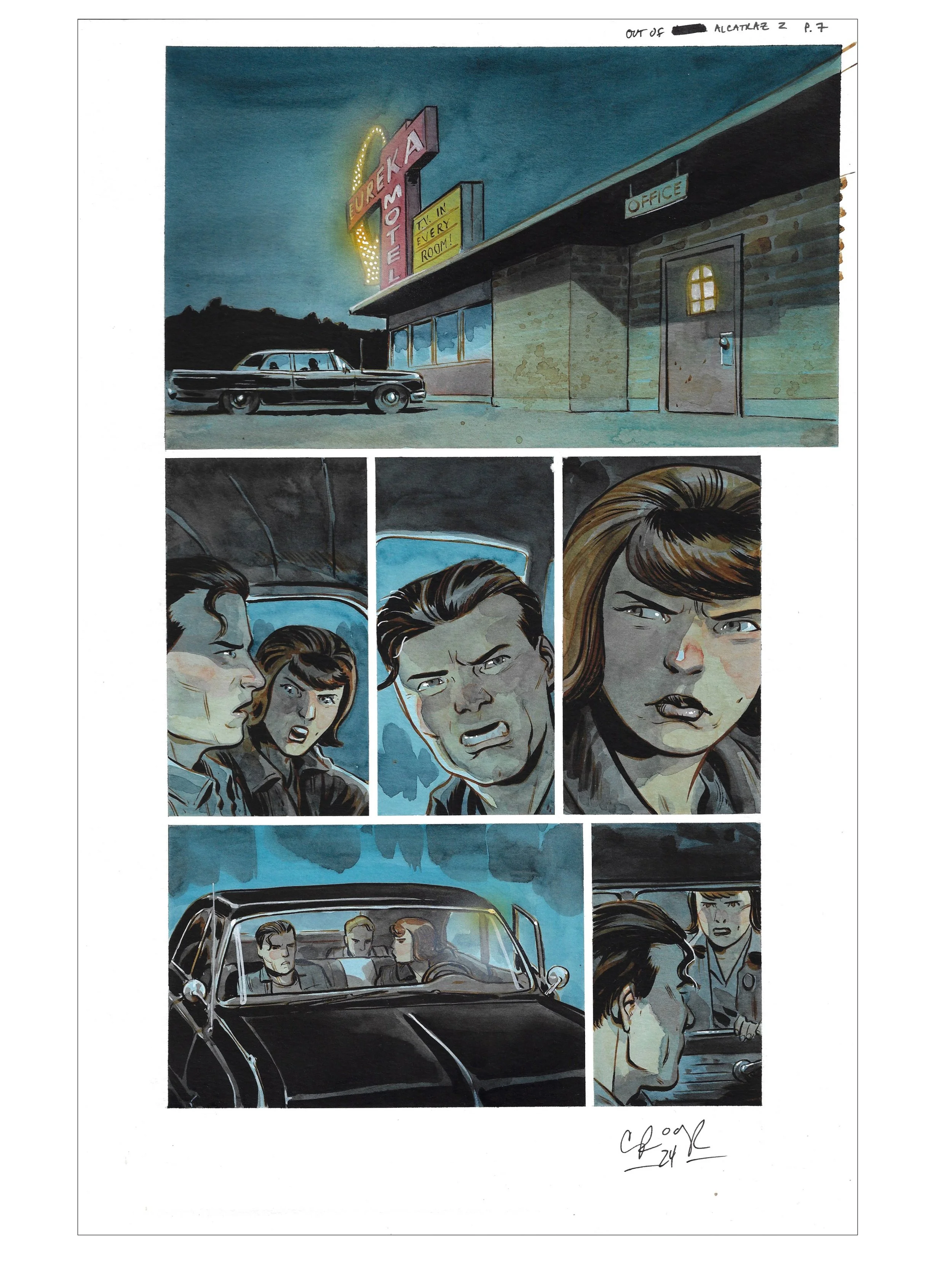 OUT OF ALCATRAZ : ISSUE 2 PAGE 07 Comic Art