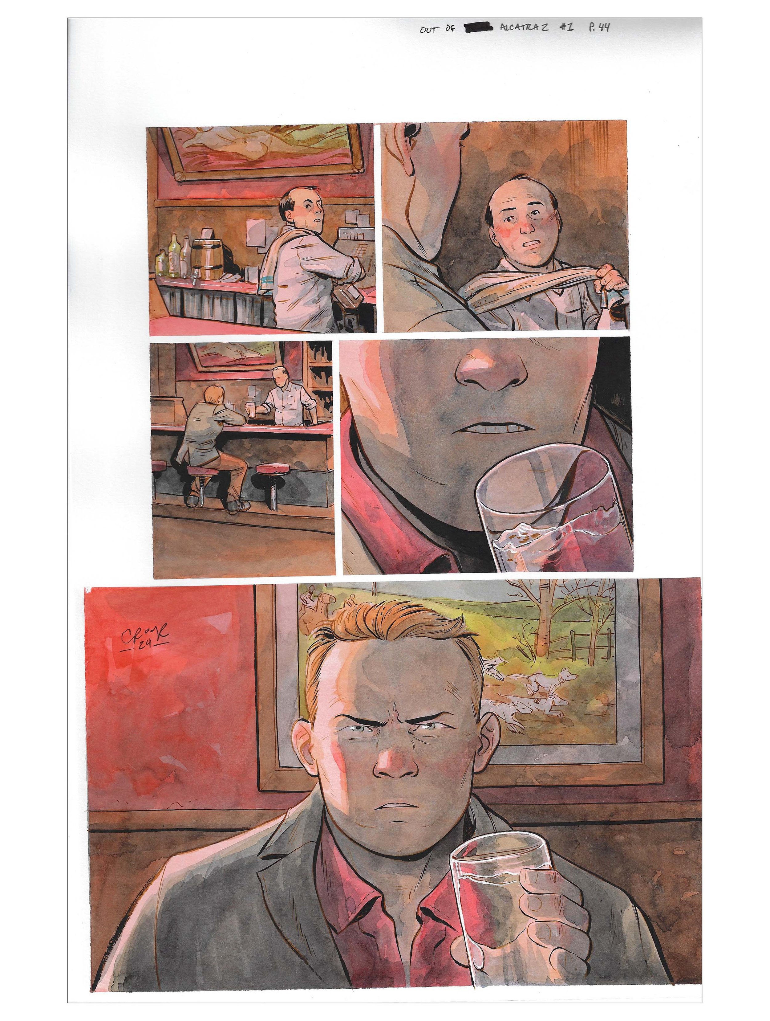 OUT OF ALCATRAZ : ISSUE 1 PAGE 44 Comic Art