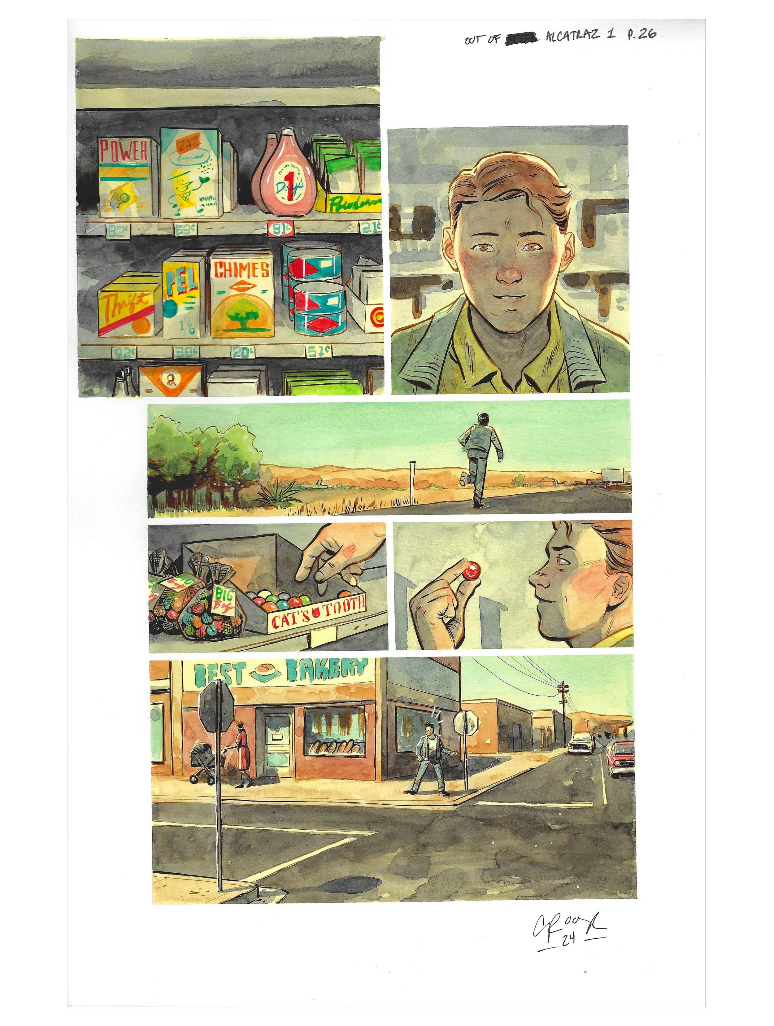 OUT OF ALCATRAZ : ISSUE 1 PAGE 26 Comic Art