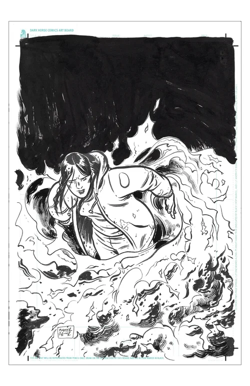 Tyler Crook | BPRD - Liz Sherman - Inked Pinup | Tyler Crook
