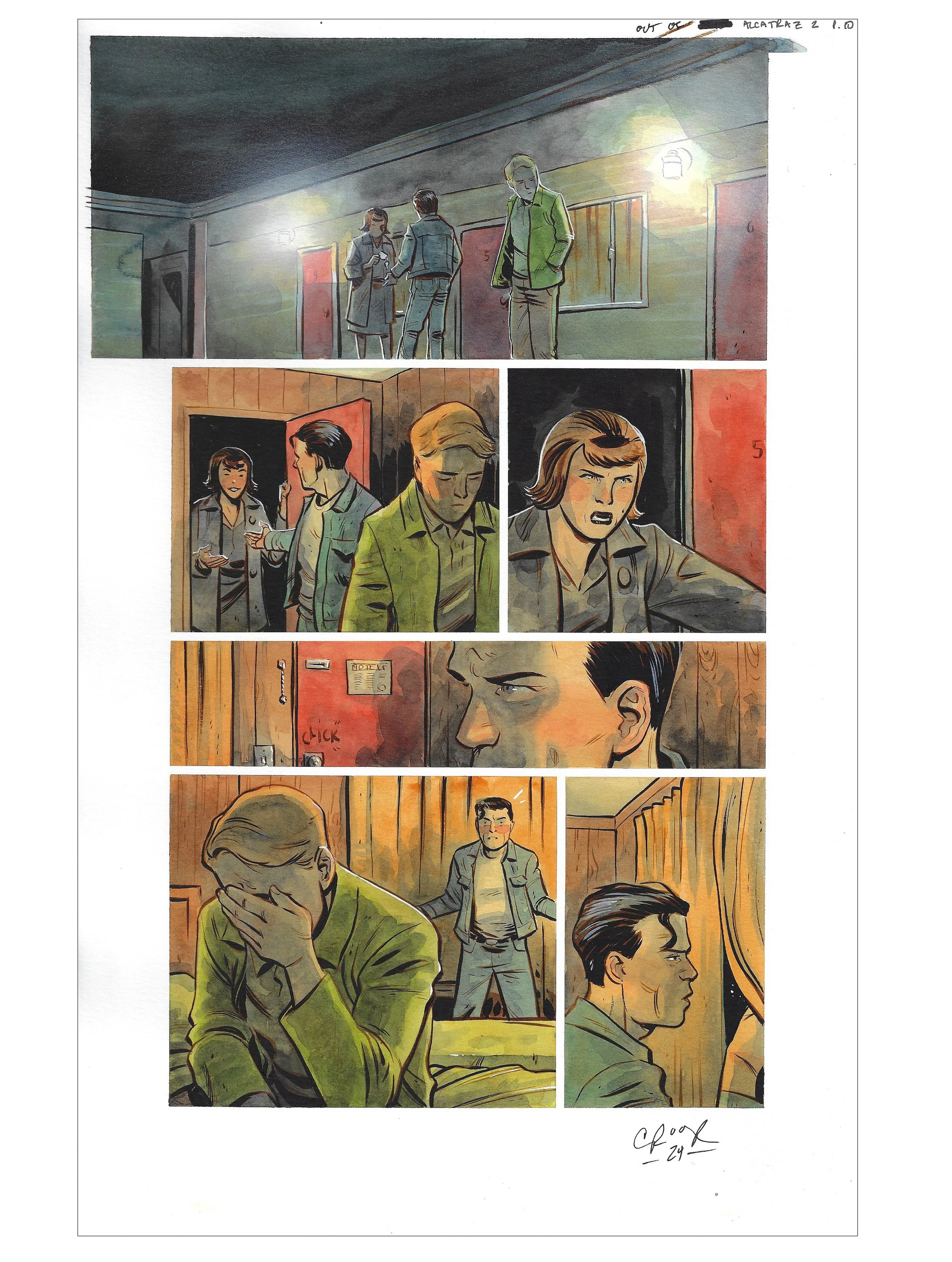 OUT OF ALCATRAZ : ISSUE 2 PAGE 10 Comic Art