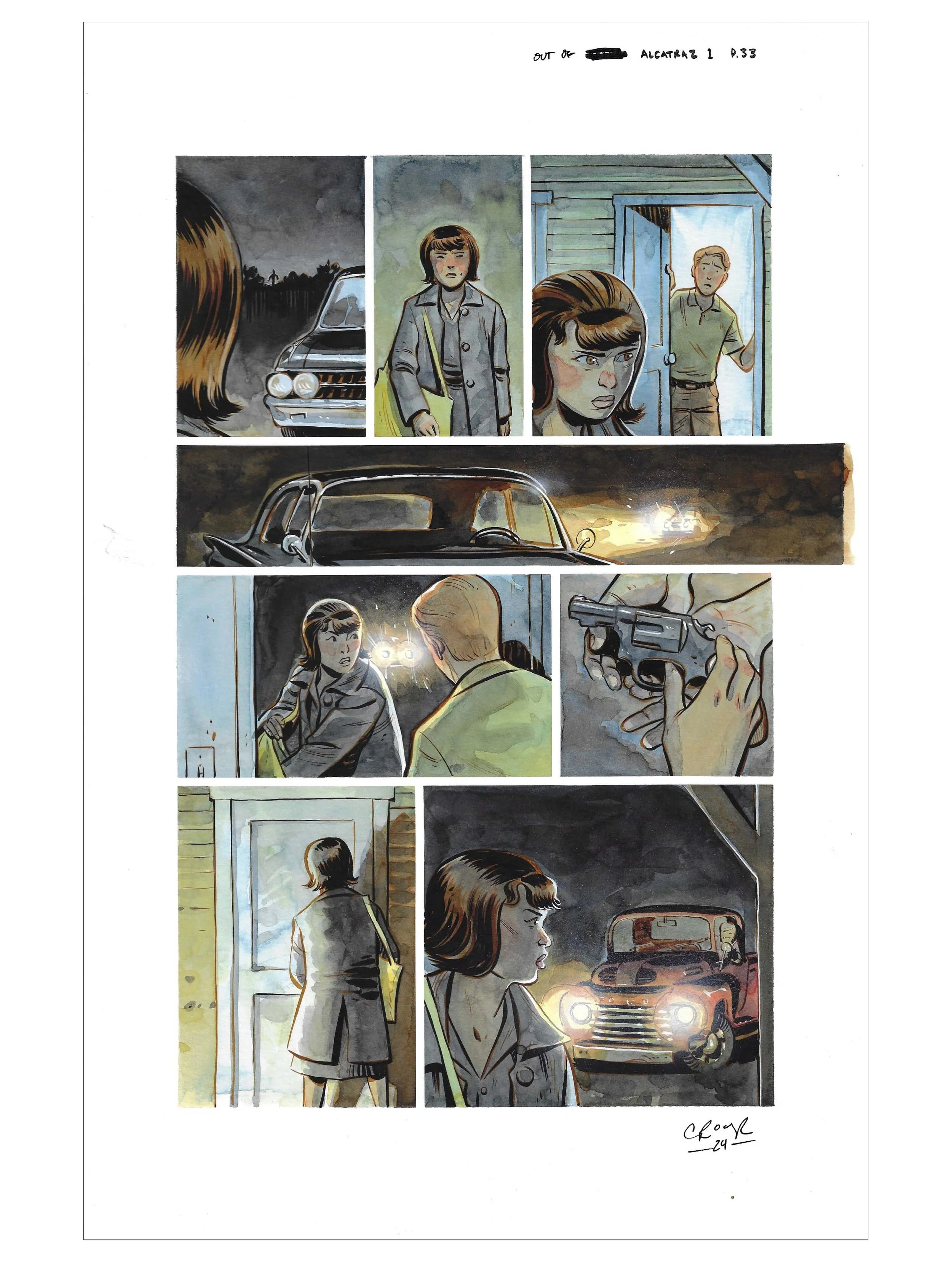 OUT OF ALCATRAZ : ISSUE 1 PAGE 33 Comic Art