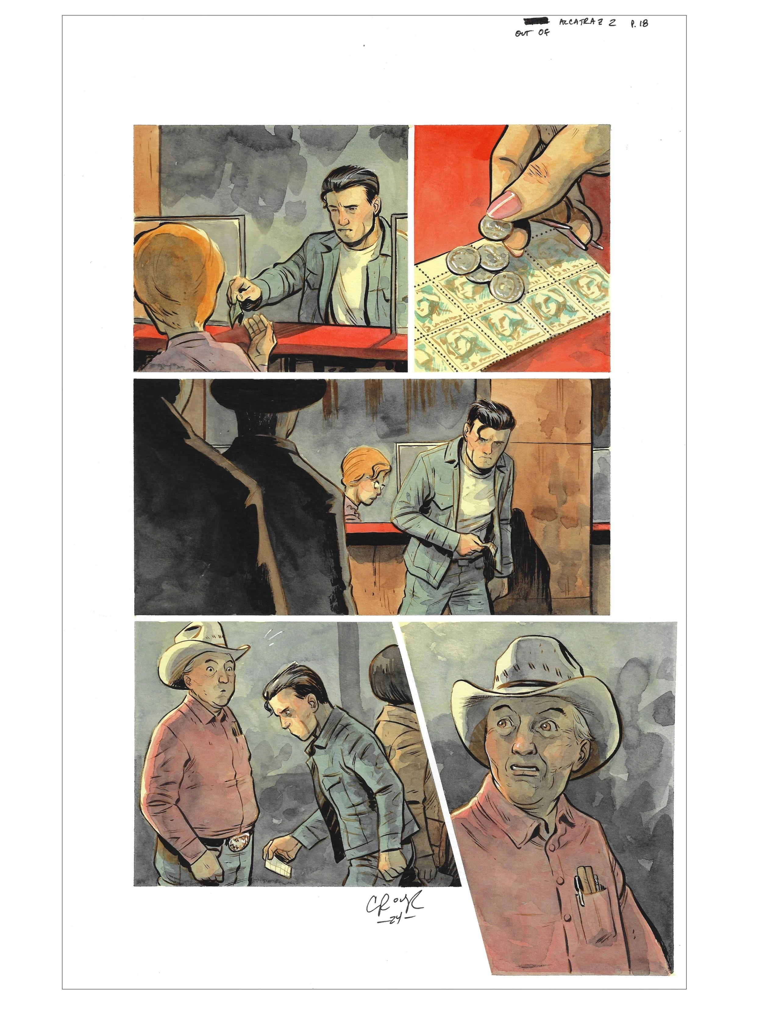 OUT OF ALCATRAZ : ISSUE 2 PAGE 18 Comic Art