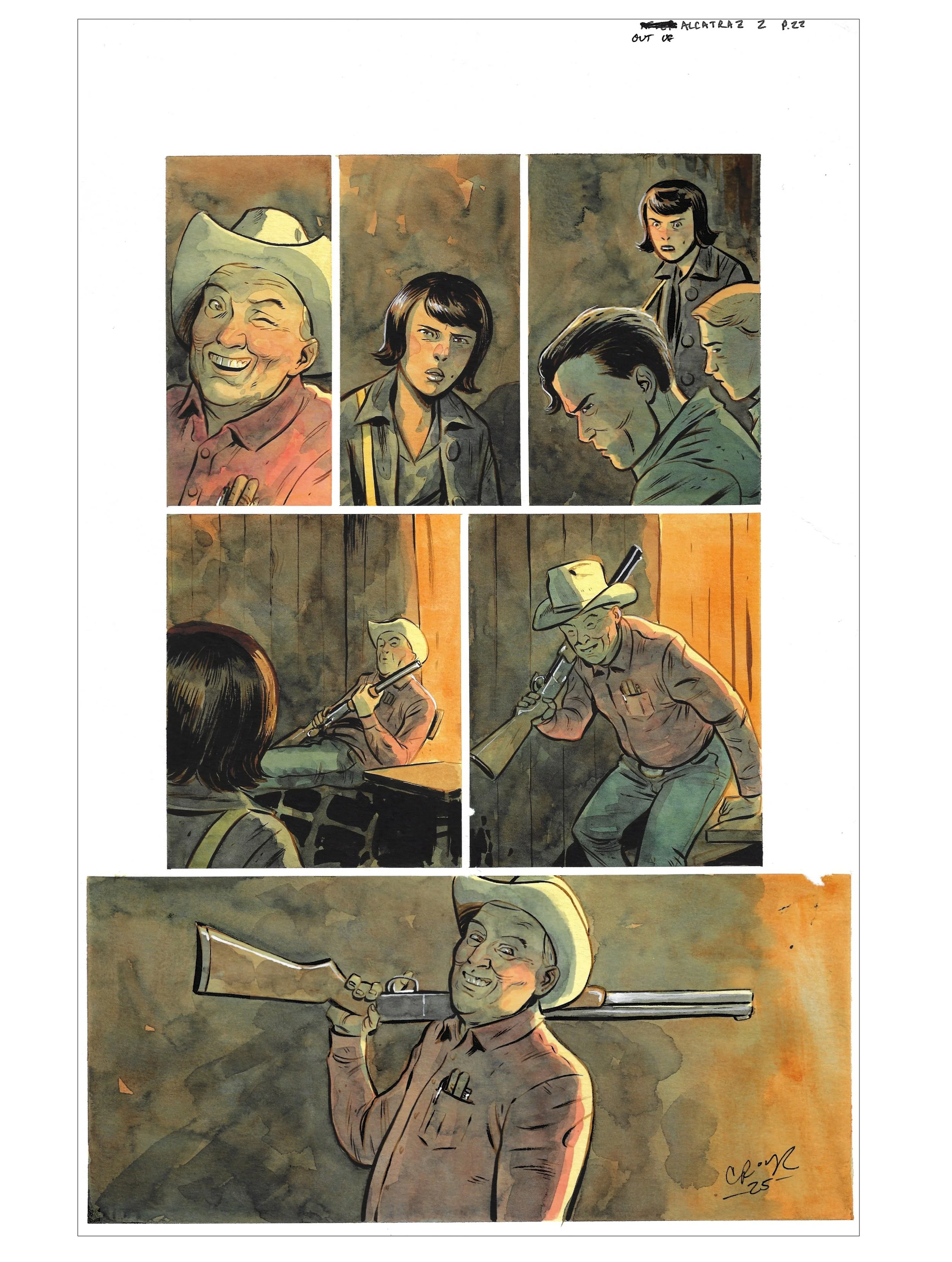 OUT OF ALCATRAZ : ISSUE 2 PAGE 22 Comic Art