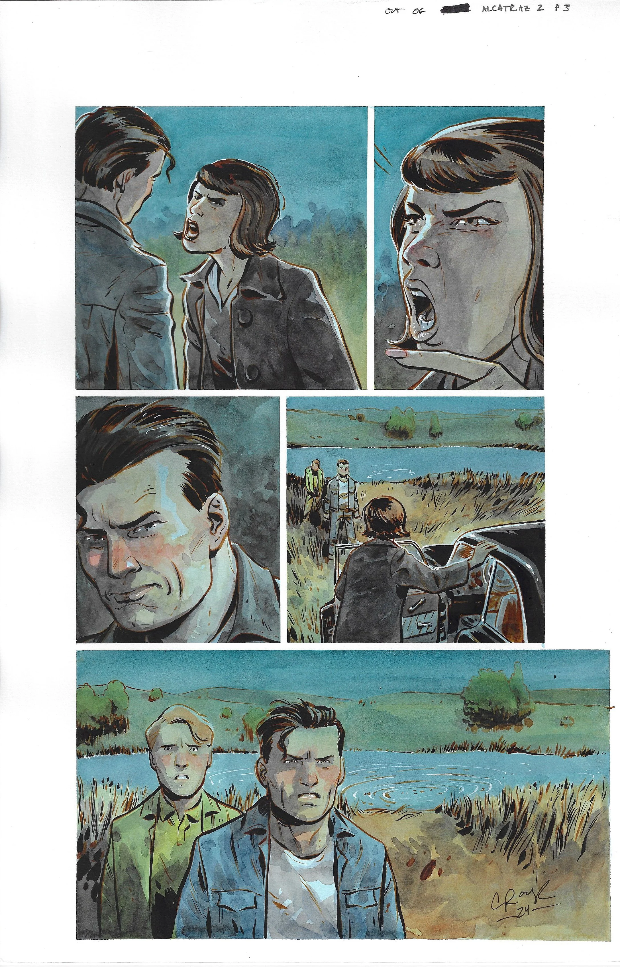 OUT OF ALCATRAZ : ISSUE 2 PAGE 03 Comic Art