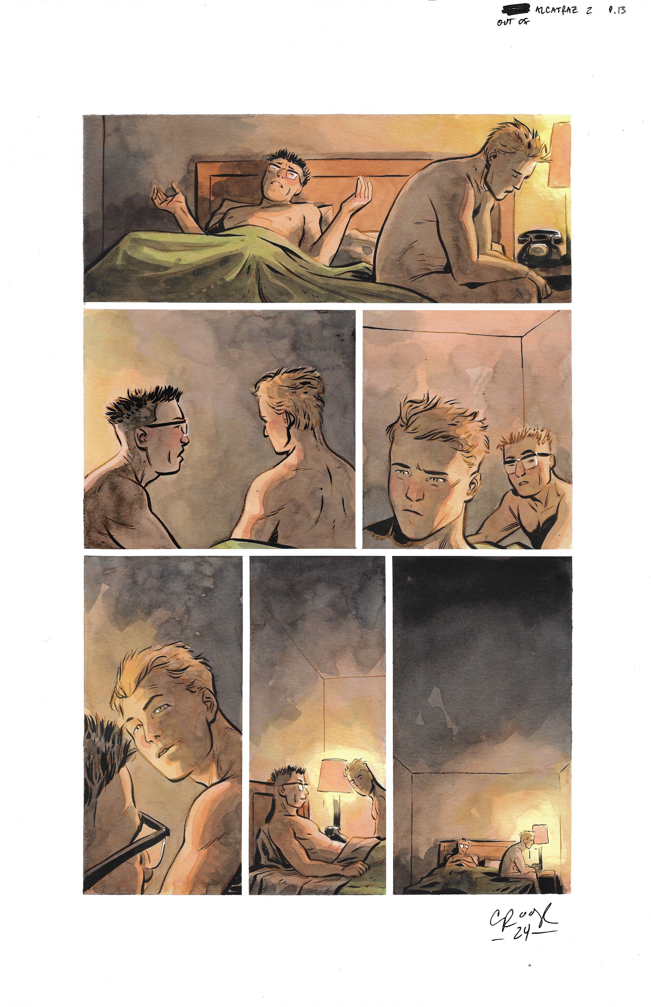 OUT OF ALCATRAZ : ISSUE 2 PAGE 13 Comic Art