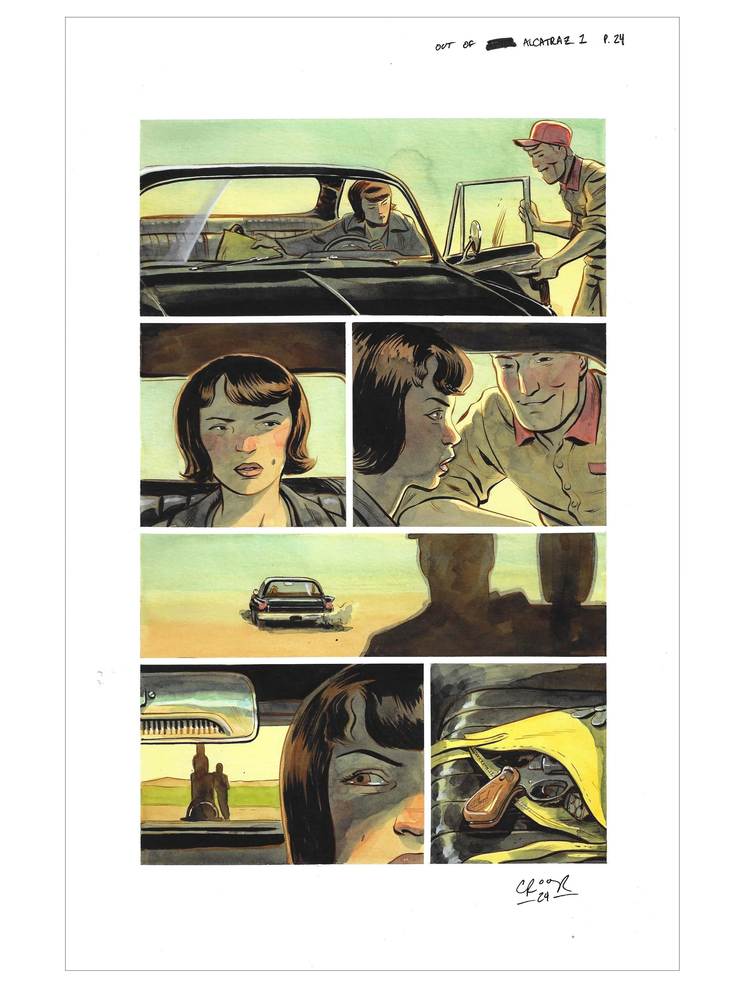 OUT OF ALCATRAZ : ISSUE 1 PAGE 24 Comic Art