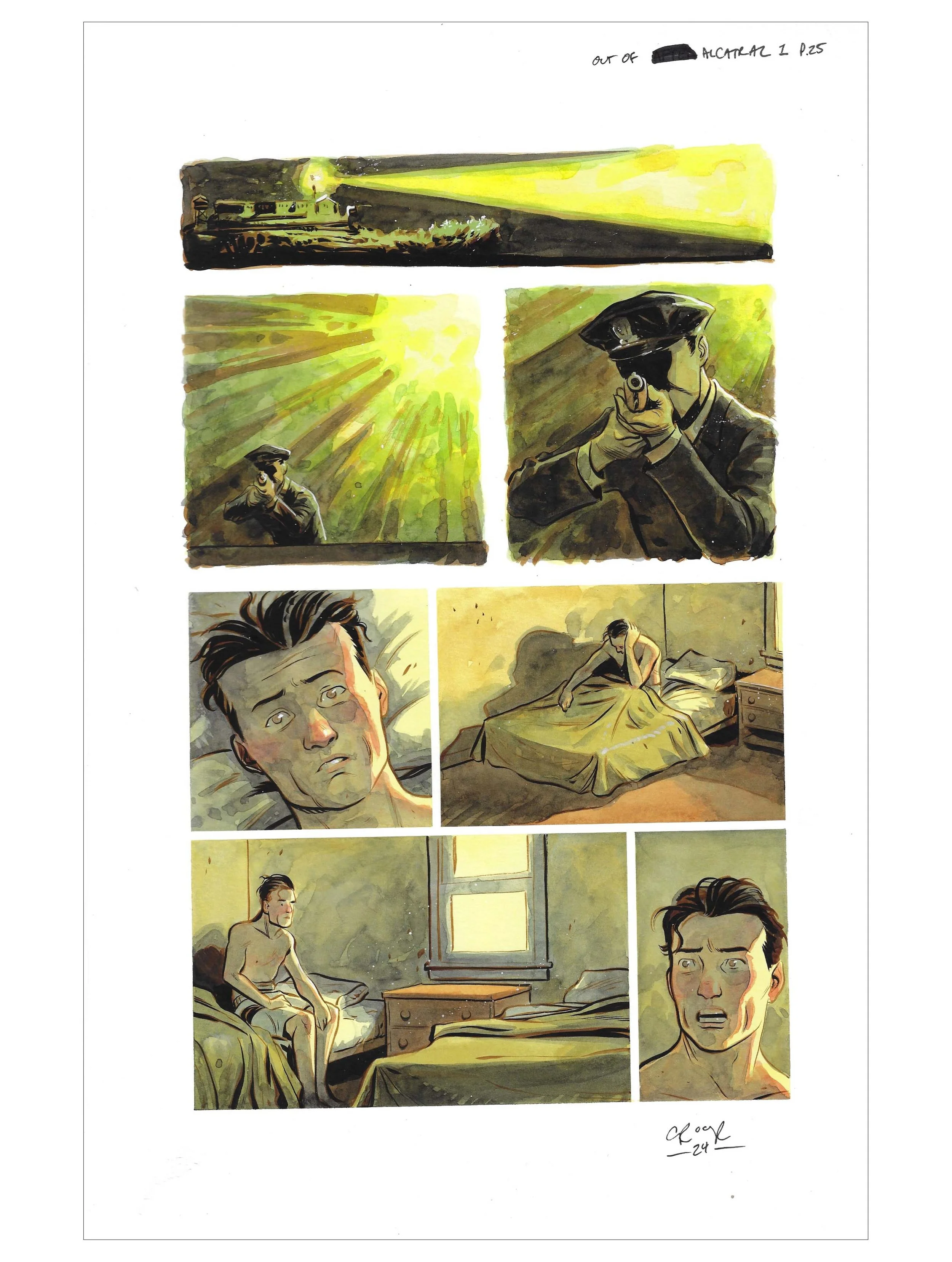 OUT OF ALCATRAZ : ISSUE 1 PAGE 25 Comic Art