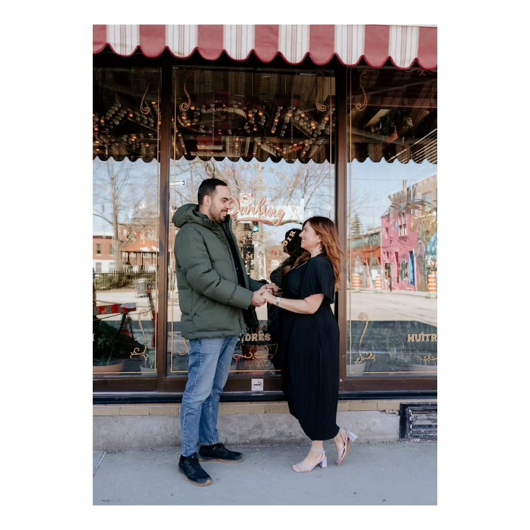 Capturing love stories where they truly begin. 
These two sweethearts chose the Darling cafe where they had their third date for their engagement session, a spot where their journey towards forever began. They both knew then they found their special 