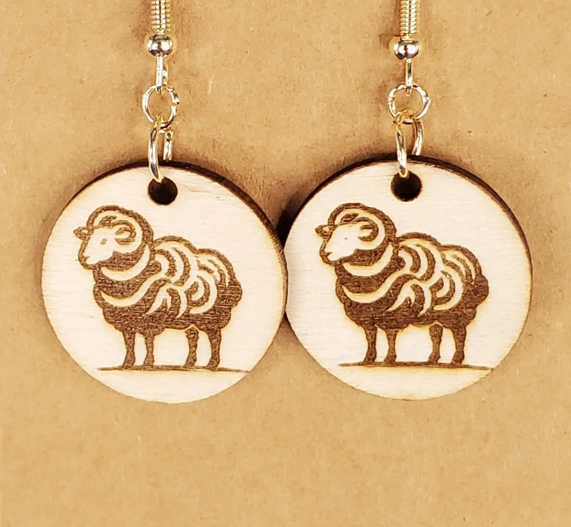 Earrings Sheep with Horns