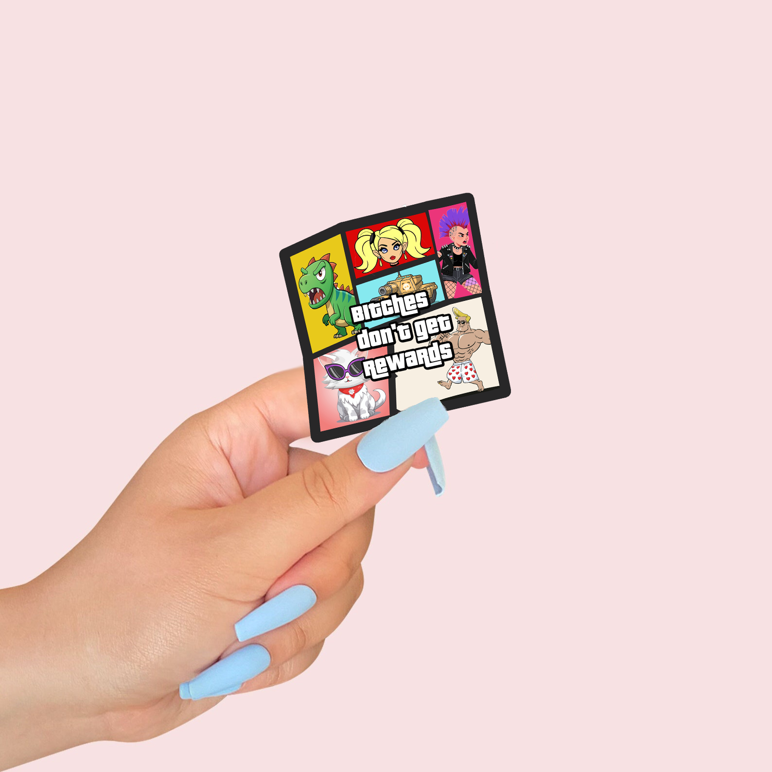 Bitches Don't Get Rewards Crawler Sticker