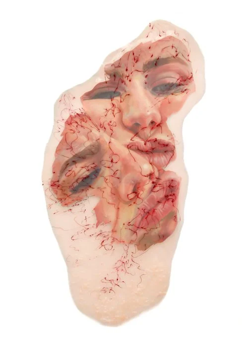 Kites and Other Things We Can't Hold Onto / Artist: Lainie Ettema / 41” x 21” / $975 / Oil on canvas, silicone, silicone pigment