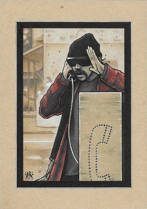  
"I've Got an Eyelash"
 
 
Artist: 
Nate Russell
 
 
Price: $100
 
8.27" x 5.83"