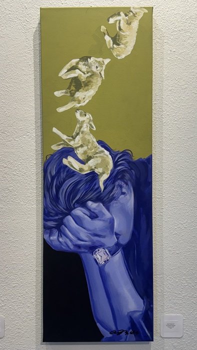  Counting Sheep
 
 
Artist: 
Ally Popovich
 
 
Price: $800
 
36" x 12"