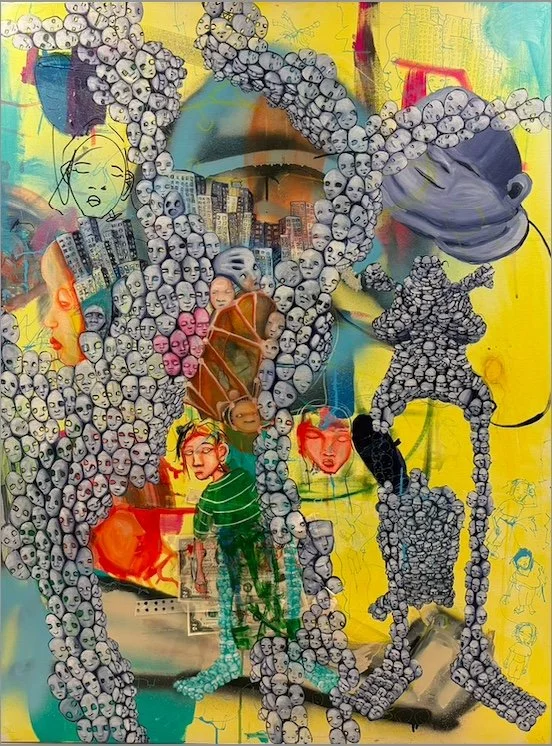 MAXXED OUT / Artist: Charlie Allen / 36" x 48" / $1,200 / Mixed Media