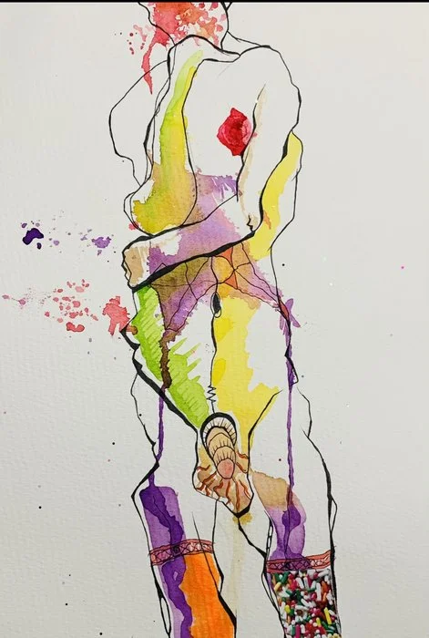  Nude in Thigh Highs
 
 
Artist: 
Lynda Travis
 
 
Price: $333
 
16.5" x 20"