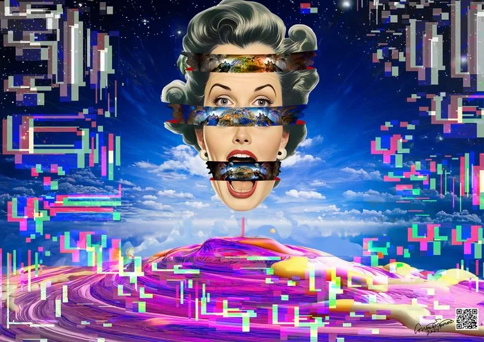 OVERSTIMULATED / Artist: Corrina Espinosa / 12" x 17" / $250 / Augmented Reality