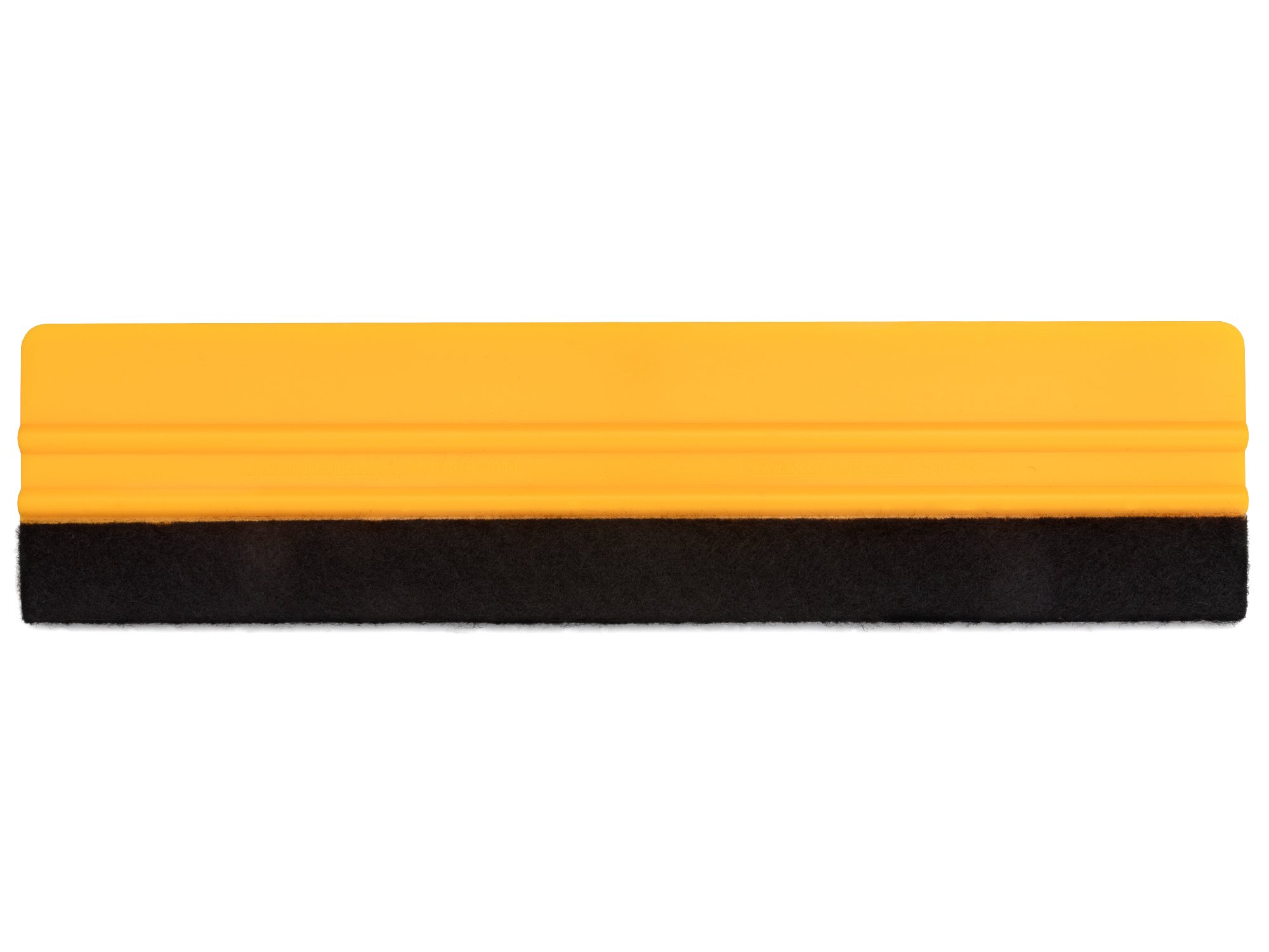 12" Lidco Standard-Weight Felt Edge Wrapped Squeegee - yellow - item # 6113