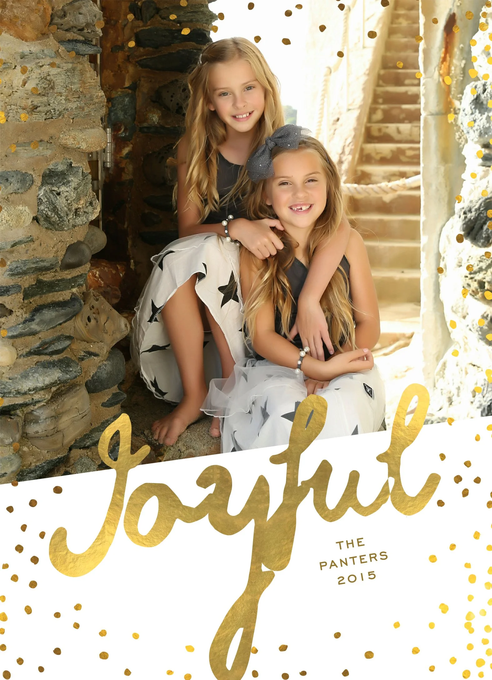 Gold Joyful Dots (double sided)