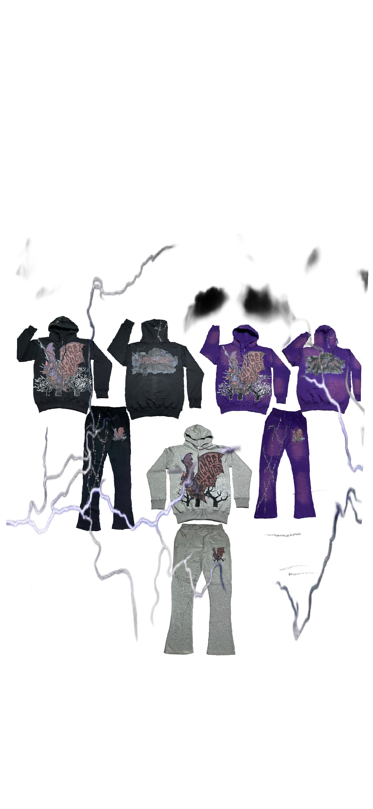 Winged Logo Stacked Jumpsuits