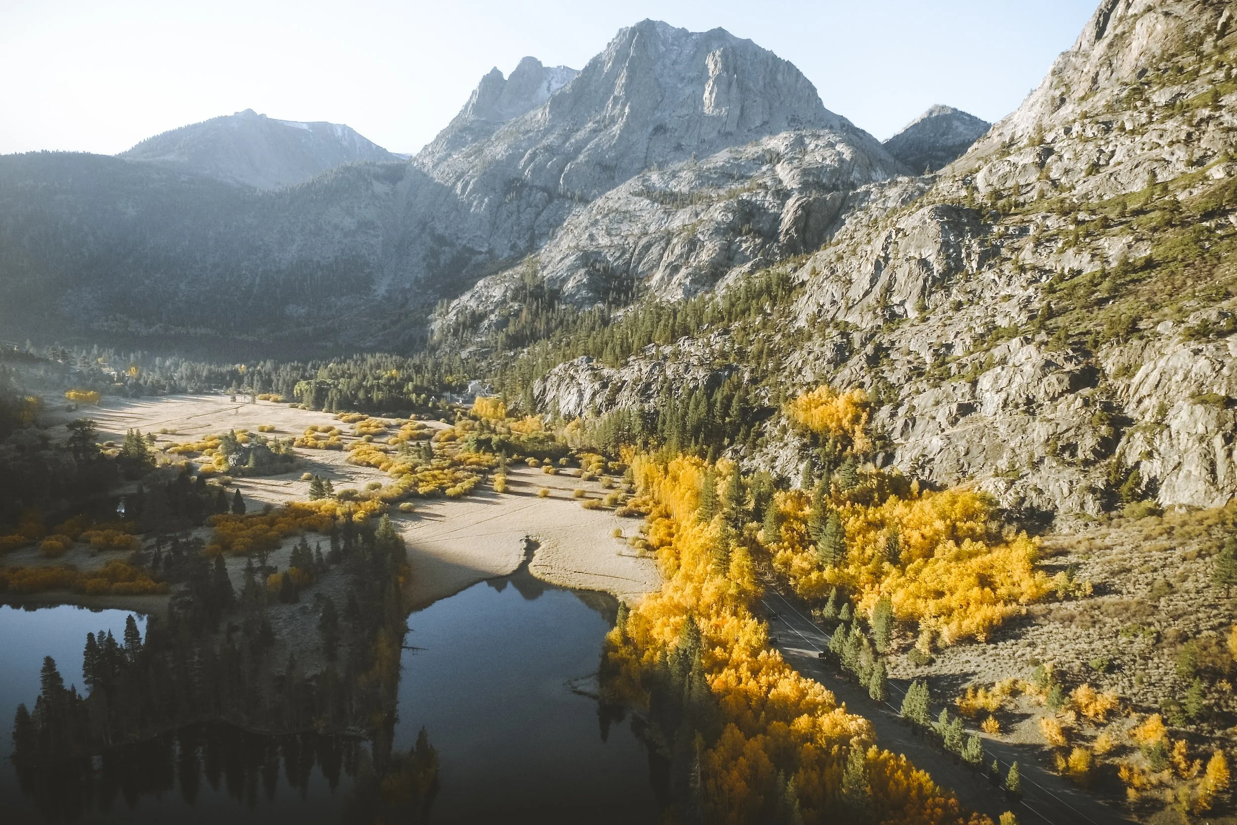 Mountain landscape in the Eastern Sierra Nevada near June Lake, California