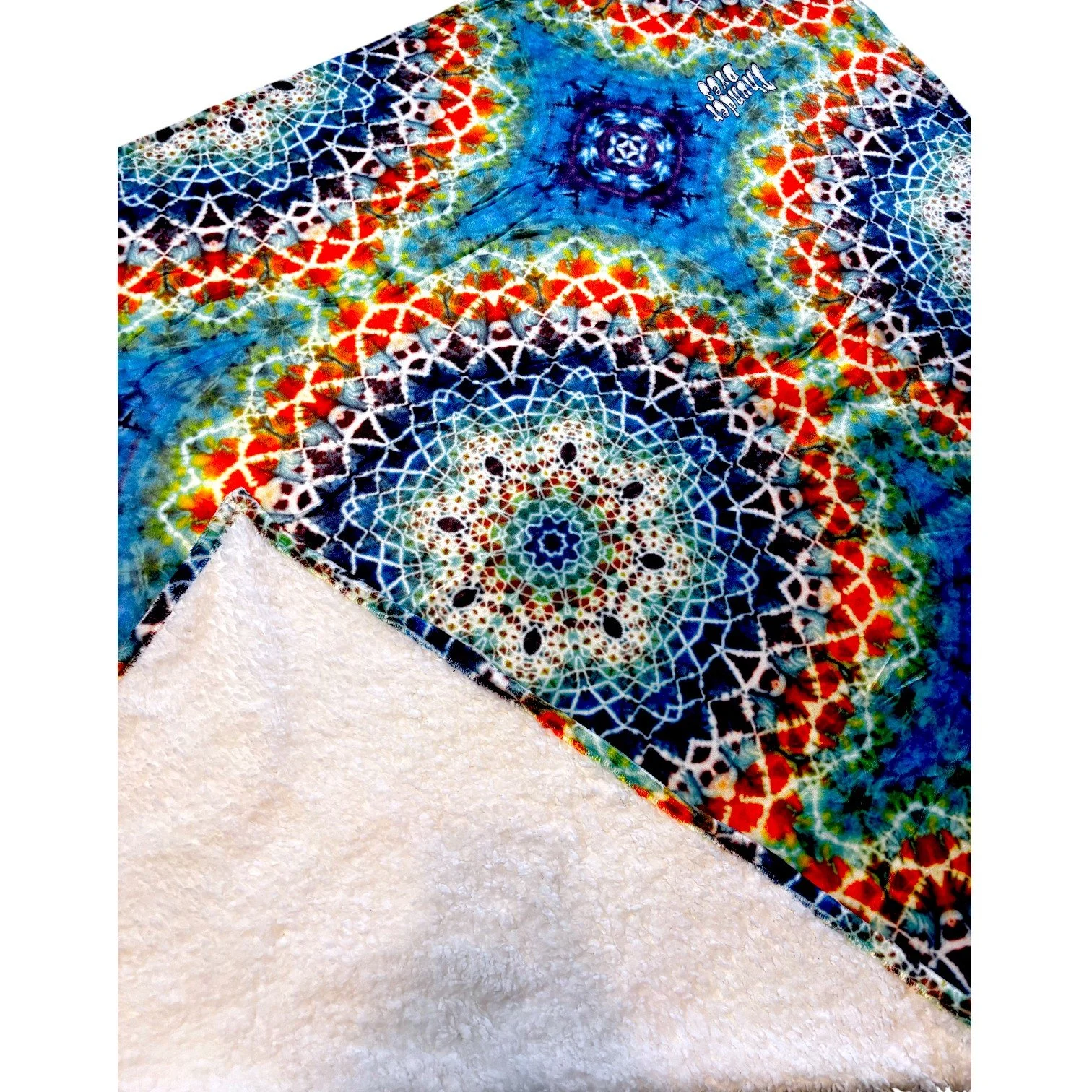 Rainbow Blanket sherpa close up mock.jpg