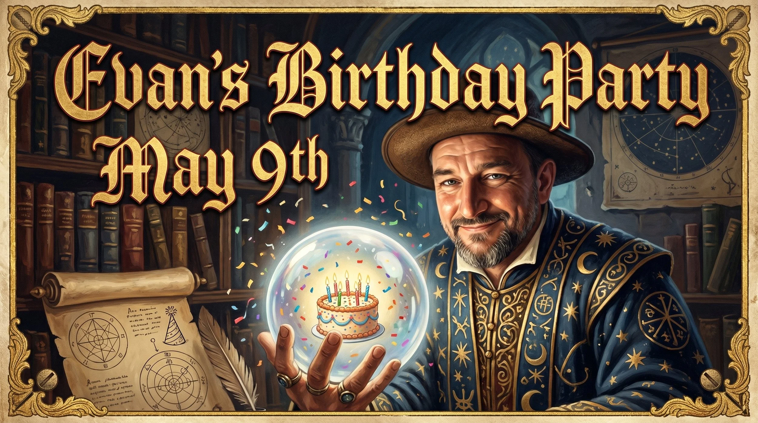 Evan’s Nostradamus Birthday Party